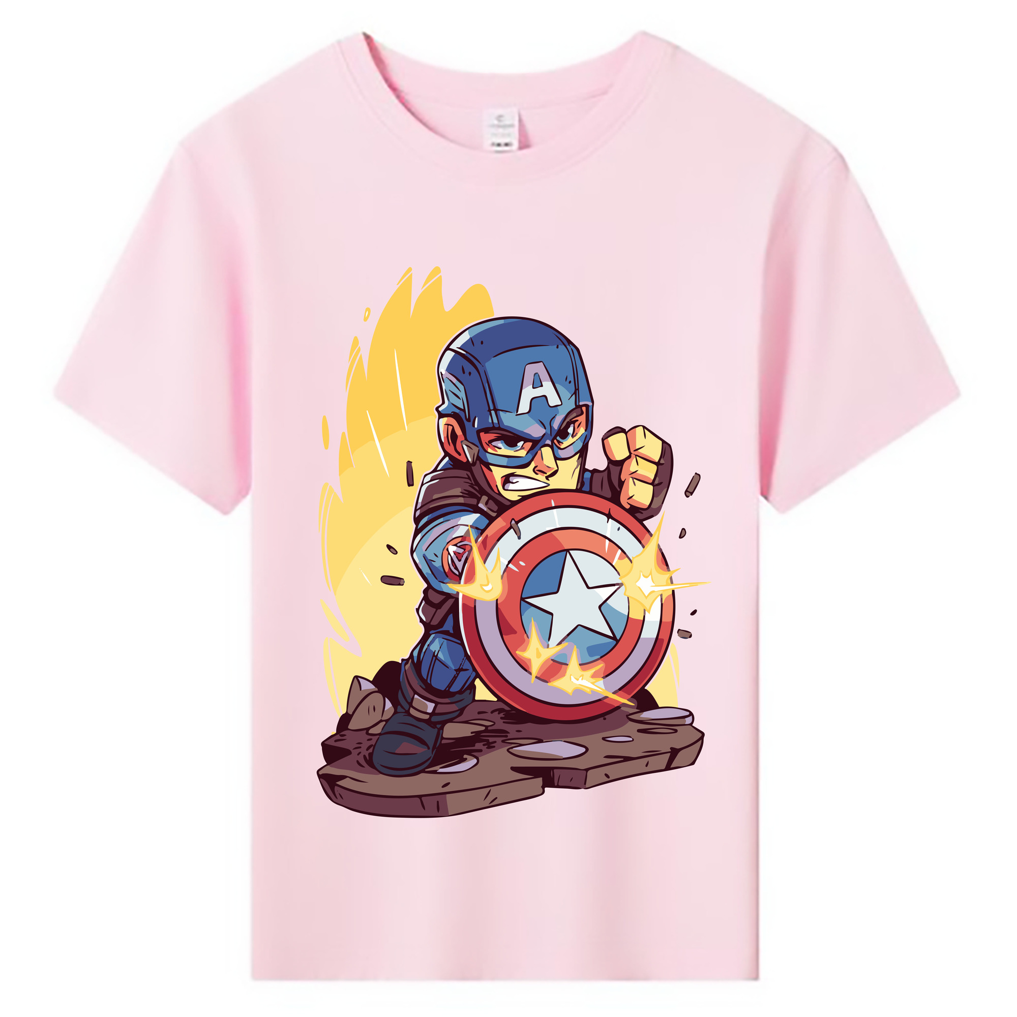 （画像用） アベンジャーズ The Avengers 綿100％キッズTシャツ（フロントプリント）