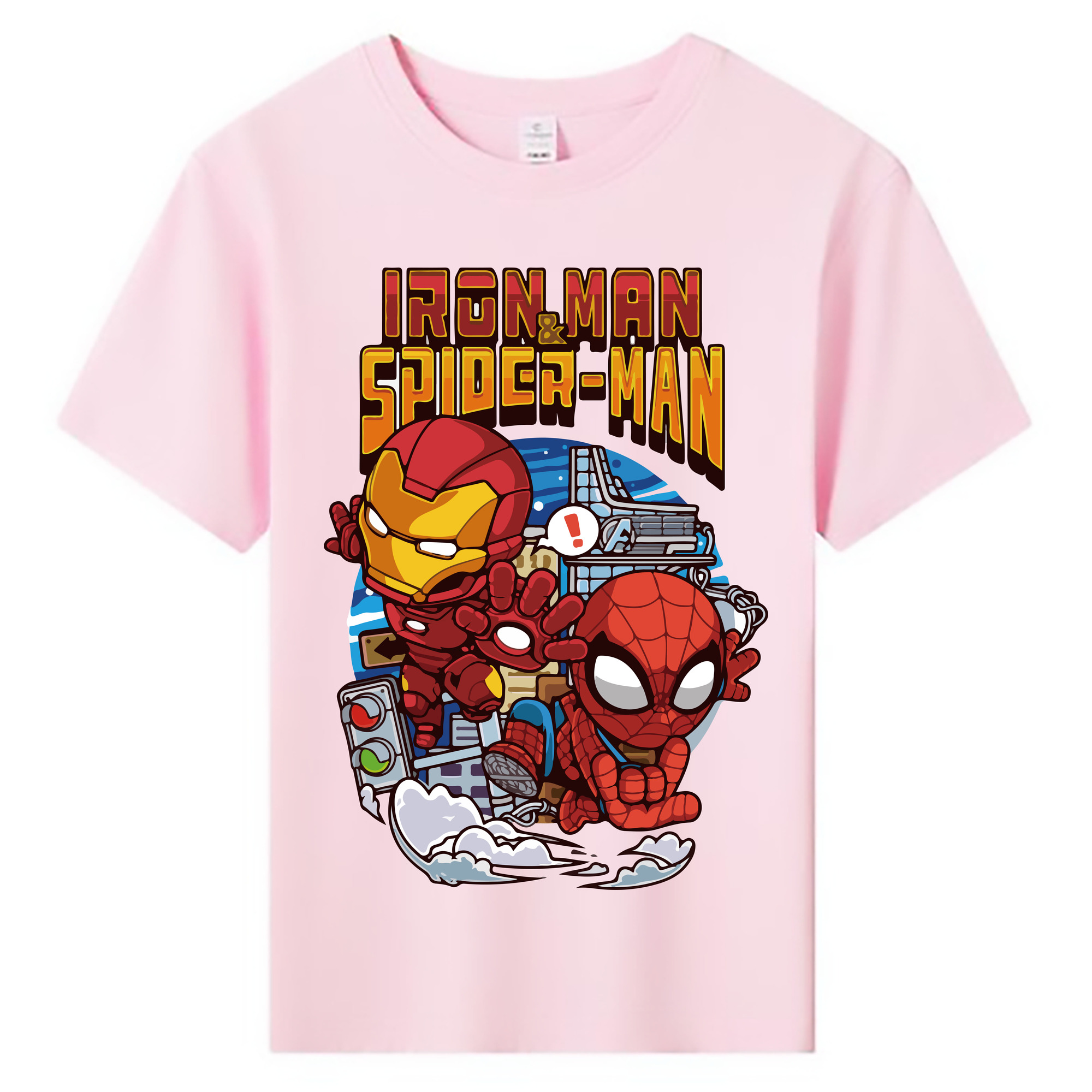 （画像用） アベンジャーズ The Avengers 綿100％キッズTシャツ（フロントプリント）