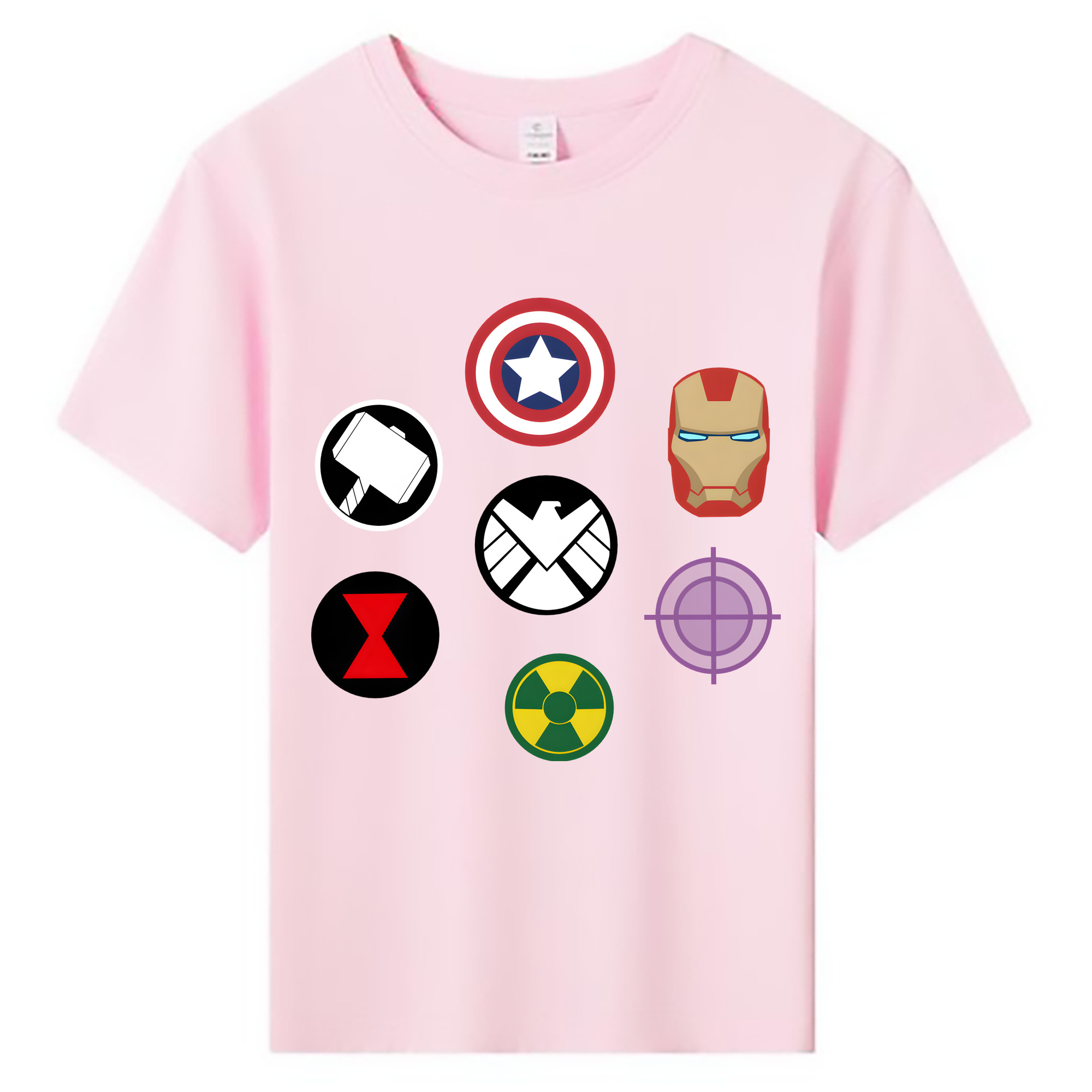（画像用） アベンジャーズ The Avengers 綿100％キッズTシャツ（フロントプリント）