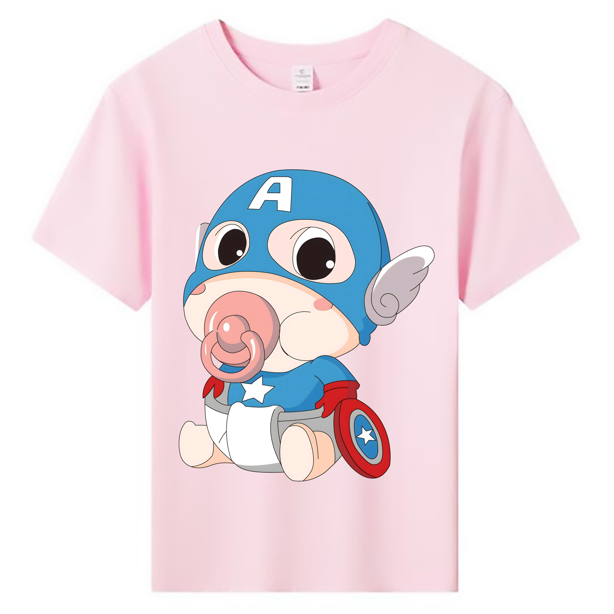 （画像用） アベンジャーズ The Avengers 綿100％キッズTシャツ（フロントプリント）