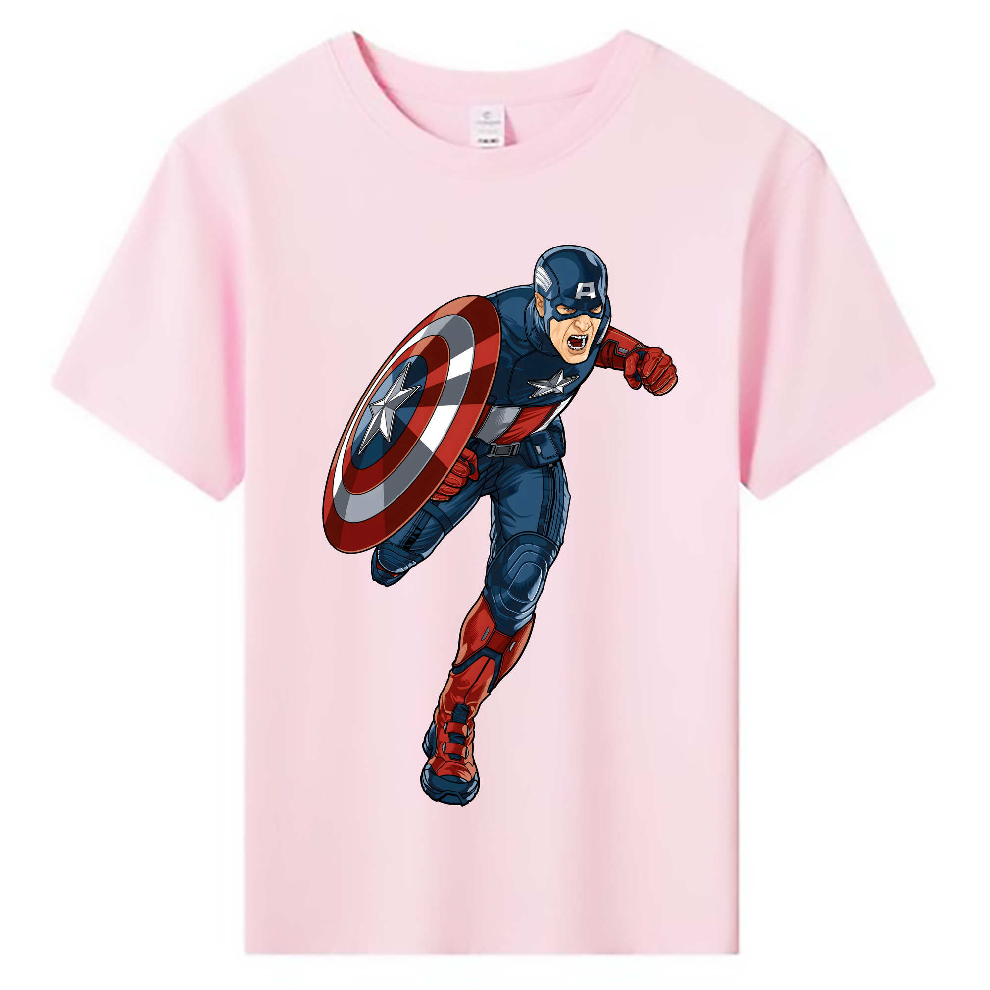 （画像用） アベンジャーズ The Avengers 綿100％キッズTシャツ（フロントプリント）