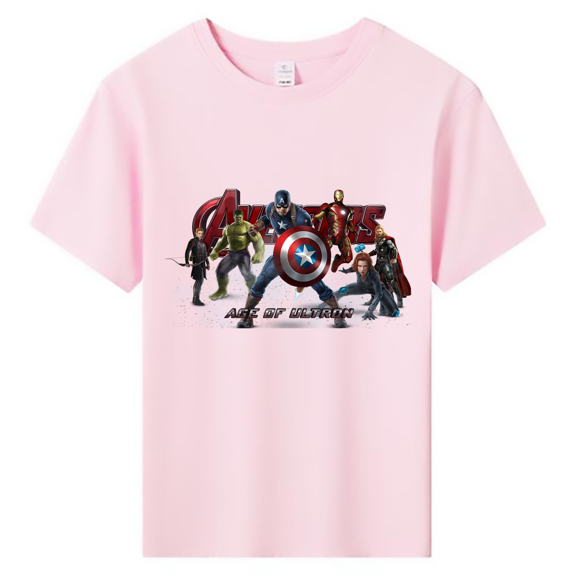 （画像用） アベンジャーズ The Avengers 綿100％キッズTシャツ（フロントプリント）