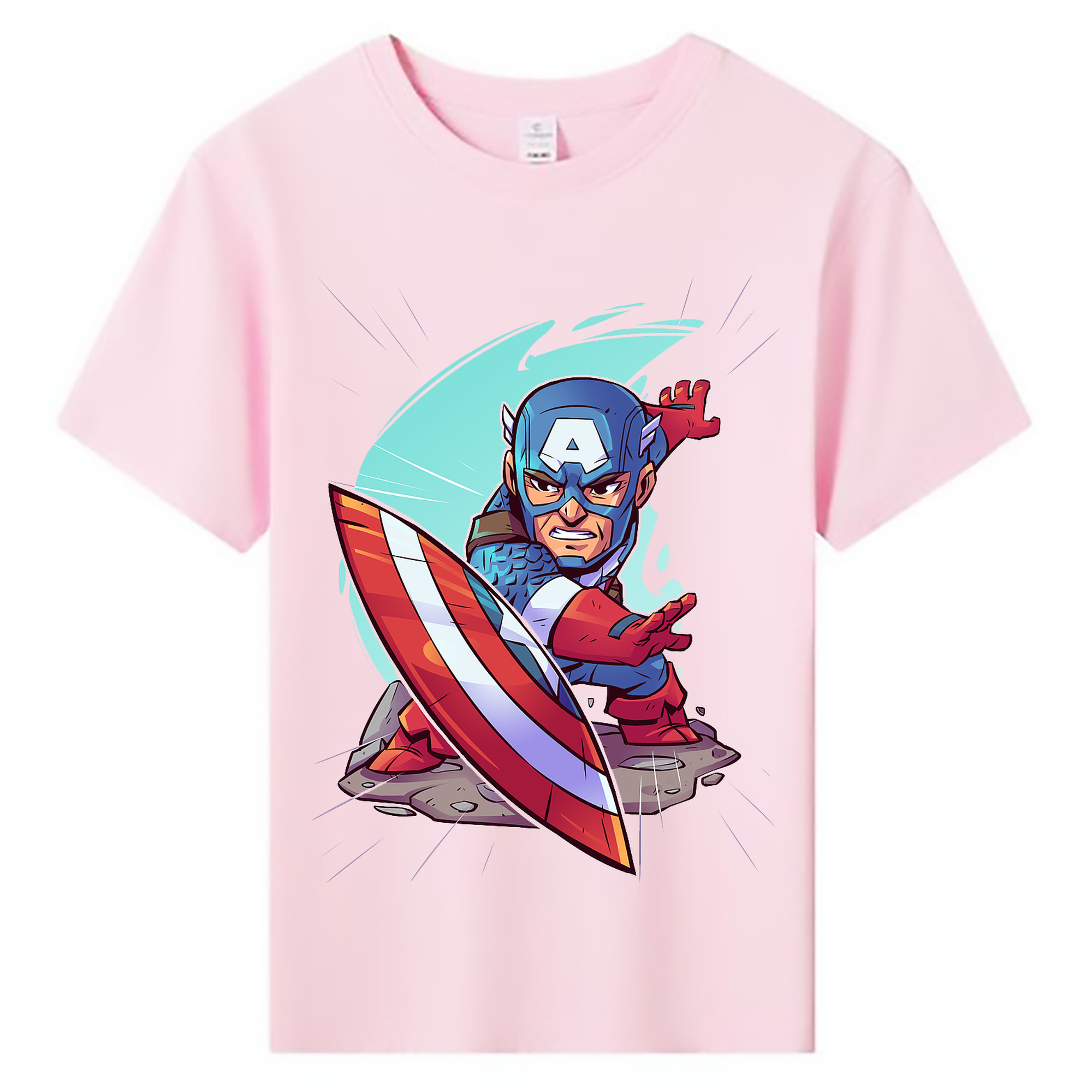 （画像用） アベンジャーズ The Avengers 綿100％キッズTシャツ（フロントプリント）