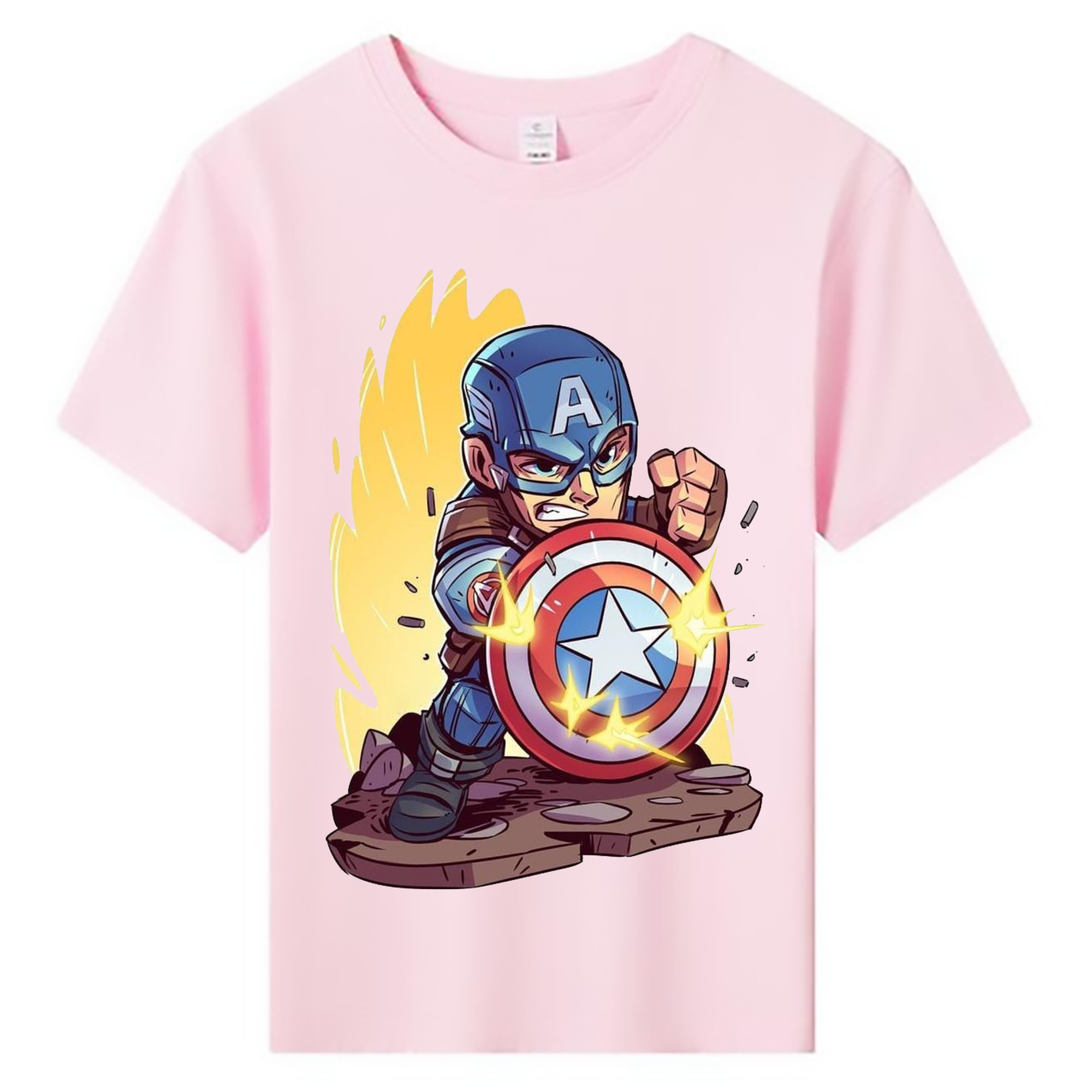 （画像用） アベンジャーズ The Avengers 綿100％キッズTシャツ（フロントプリント）