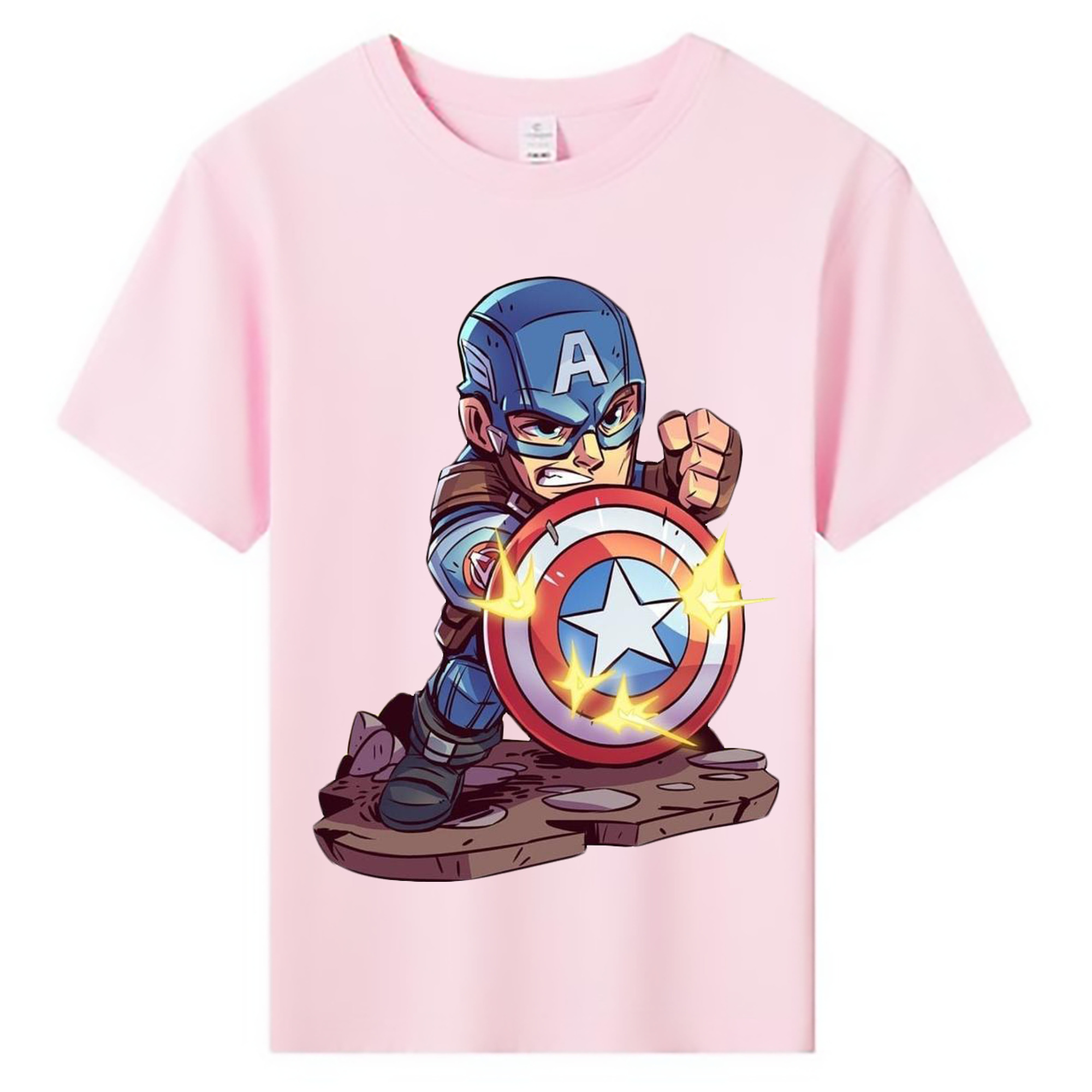 （画像用） アベンジャーズ The Avengers 綿100％キッズTシャツ（フロントプリント）