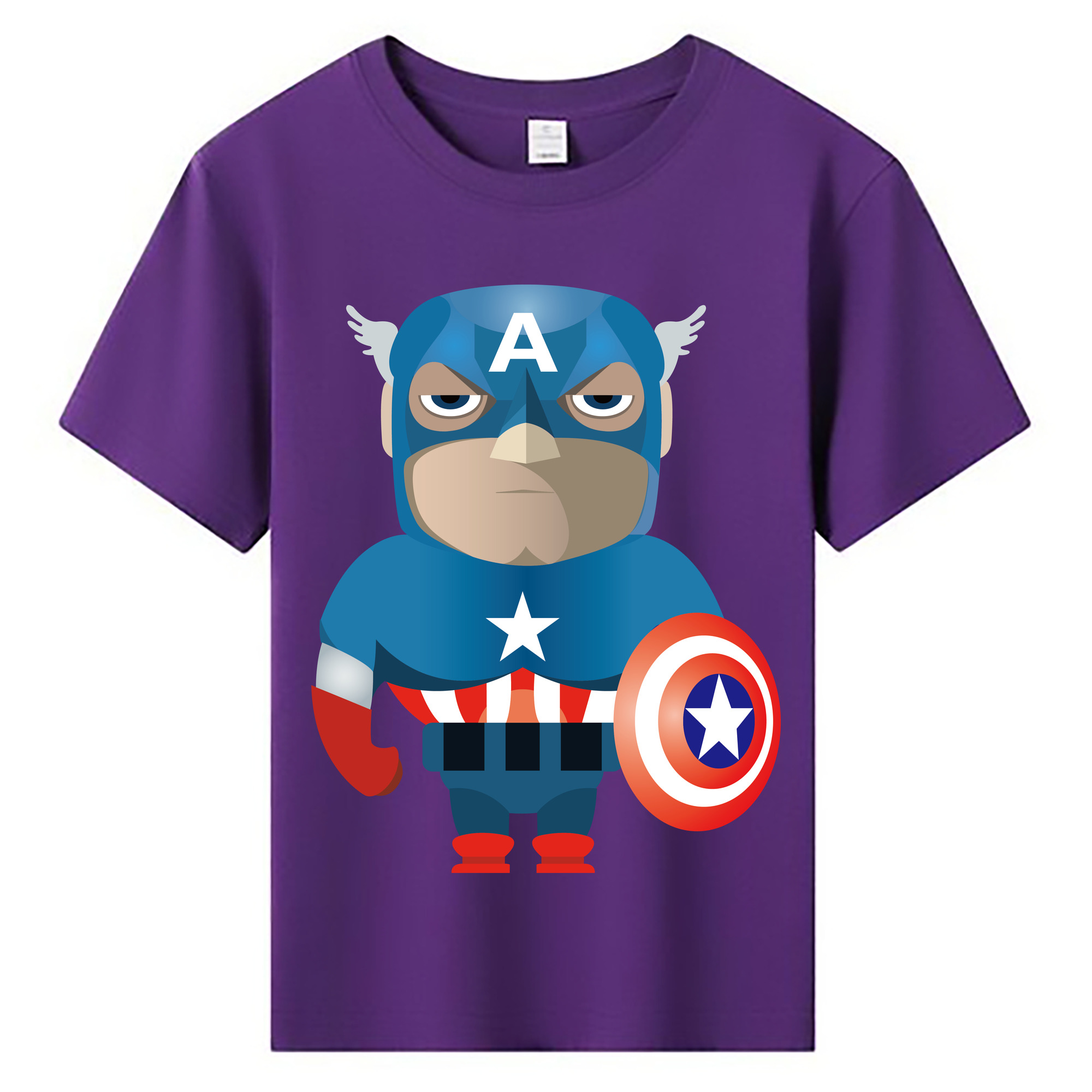 （画像用） アベンジャーズ The Avengers 綿100％キッズTシャツ（フロントプリント）