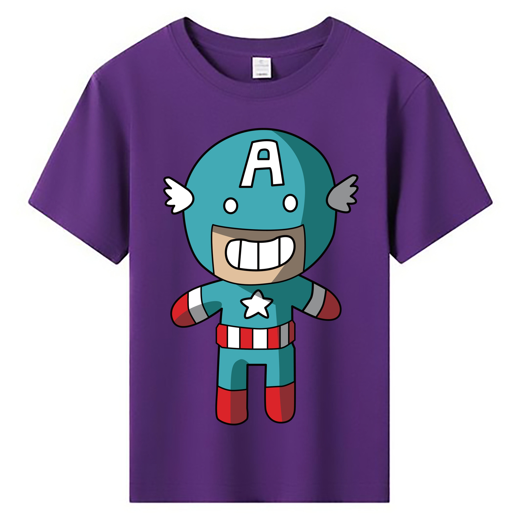 （画像用） アベンジャーズ The Avengers 綿100％キッズTシャツ（フロントプリント）
