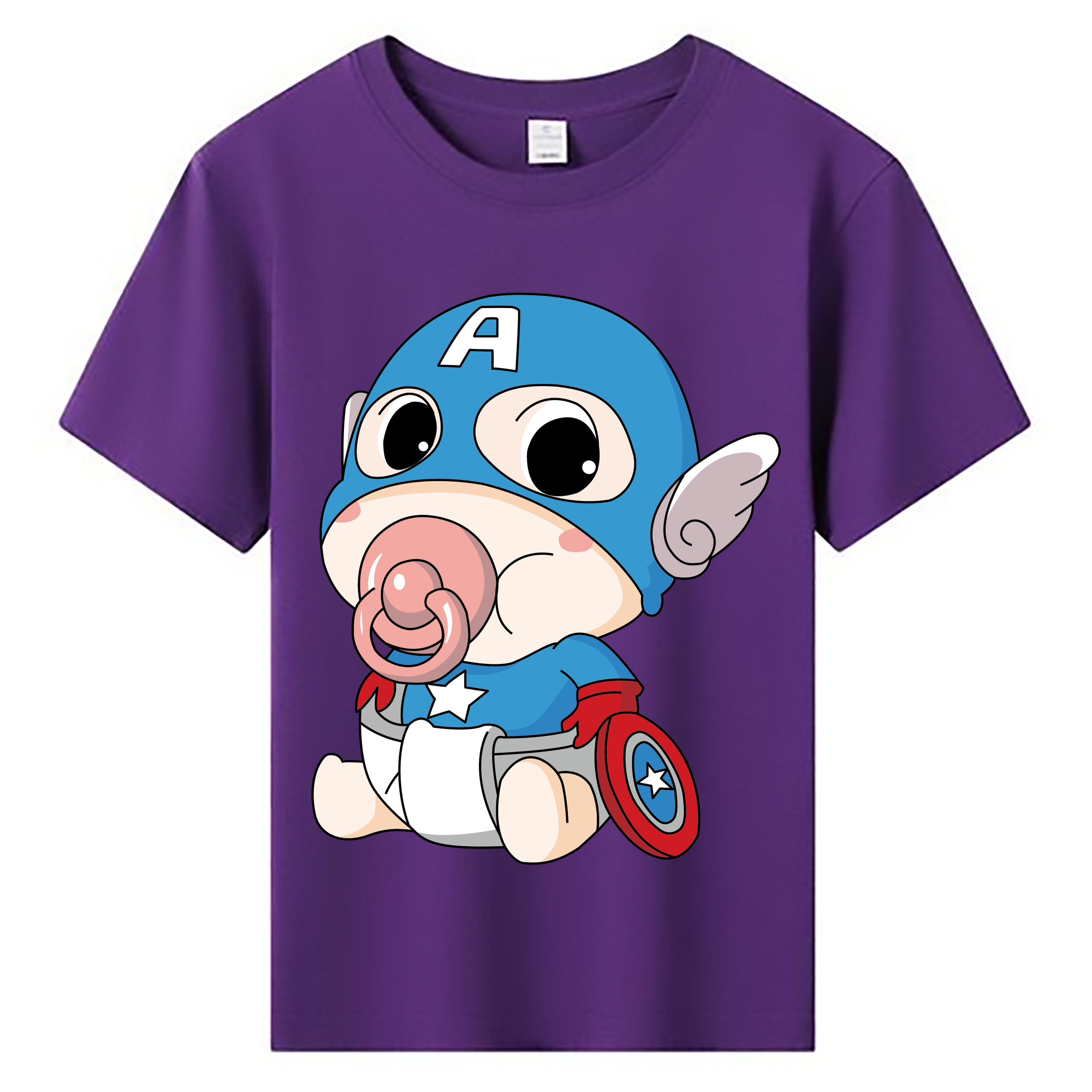 （画像用） アベンジャーズ The Avengers 綿100％キッズTシャツ（フロントプリント）