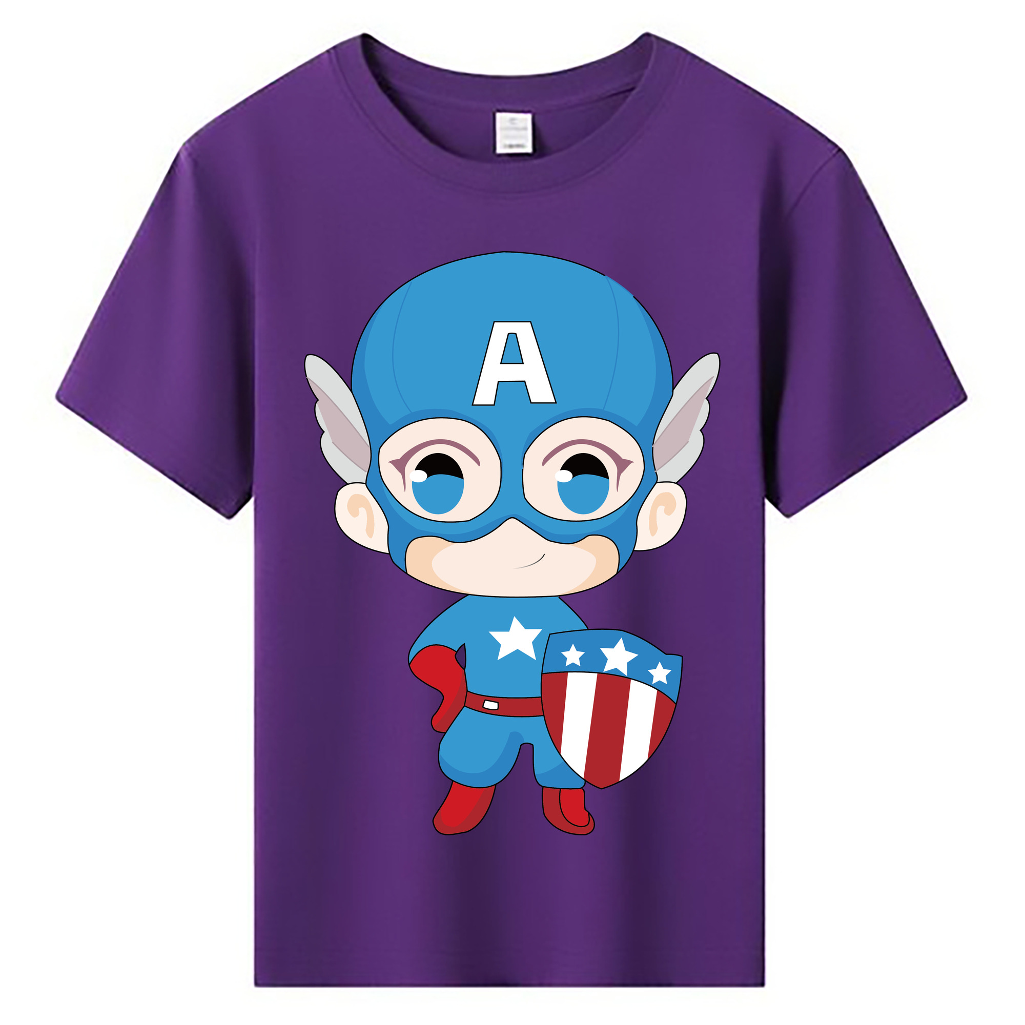 （画像用） アベンジャーズ The Avengers 綿100％キッズTシャツ（フロントプリント）