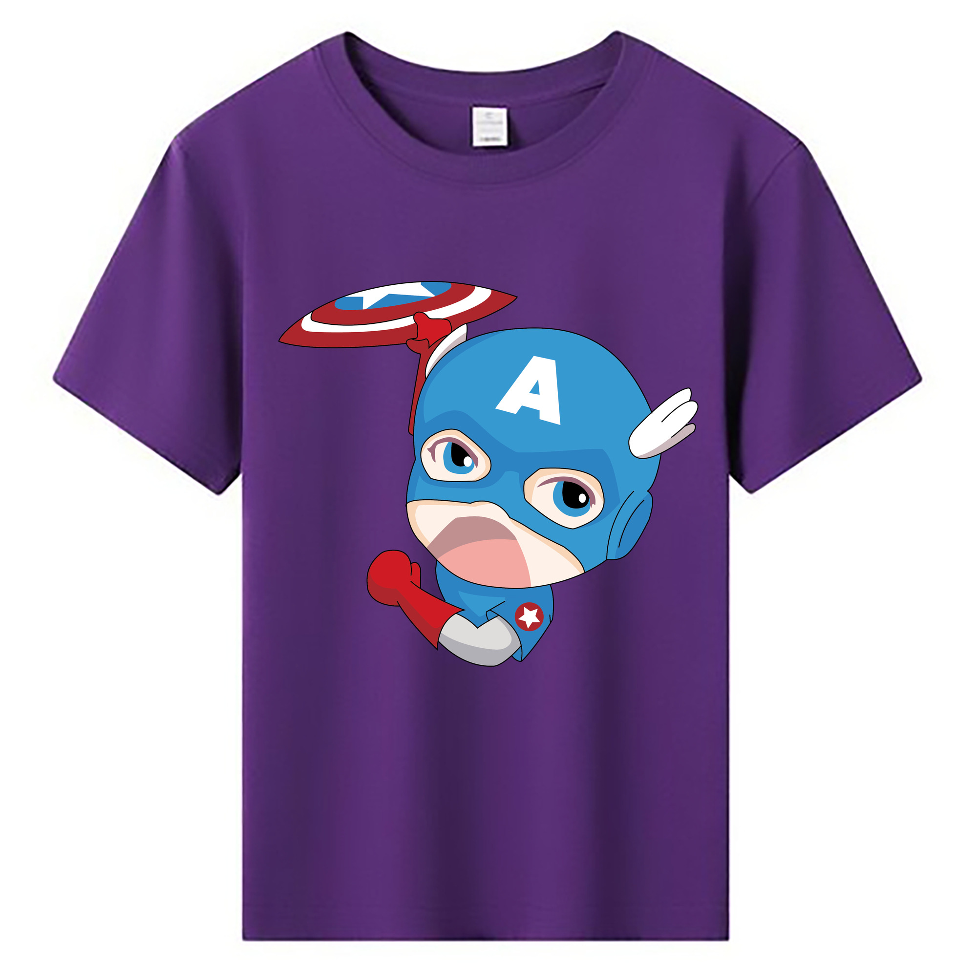 （画像用） アベンジャーズ The Avengers 綿100％キッズTシャツ（フロントプリント）