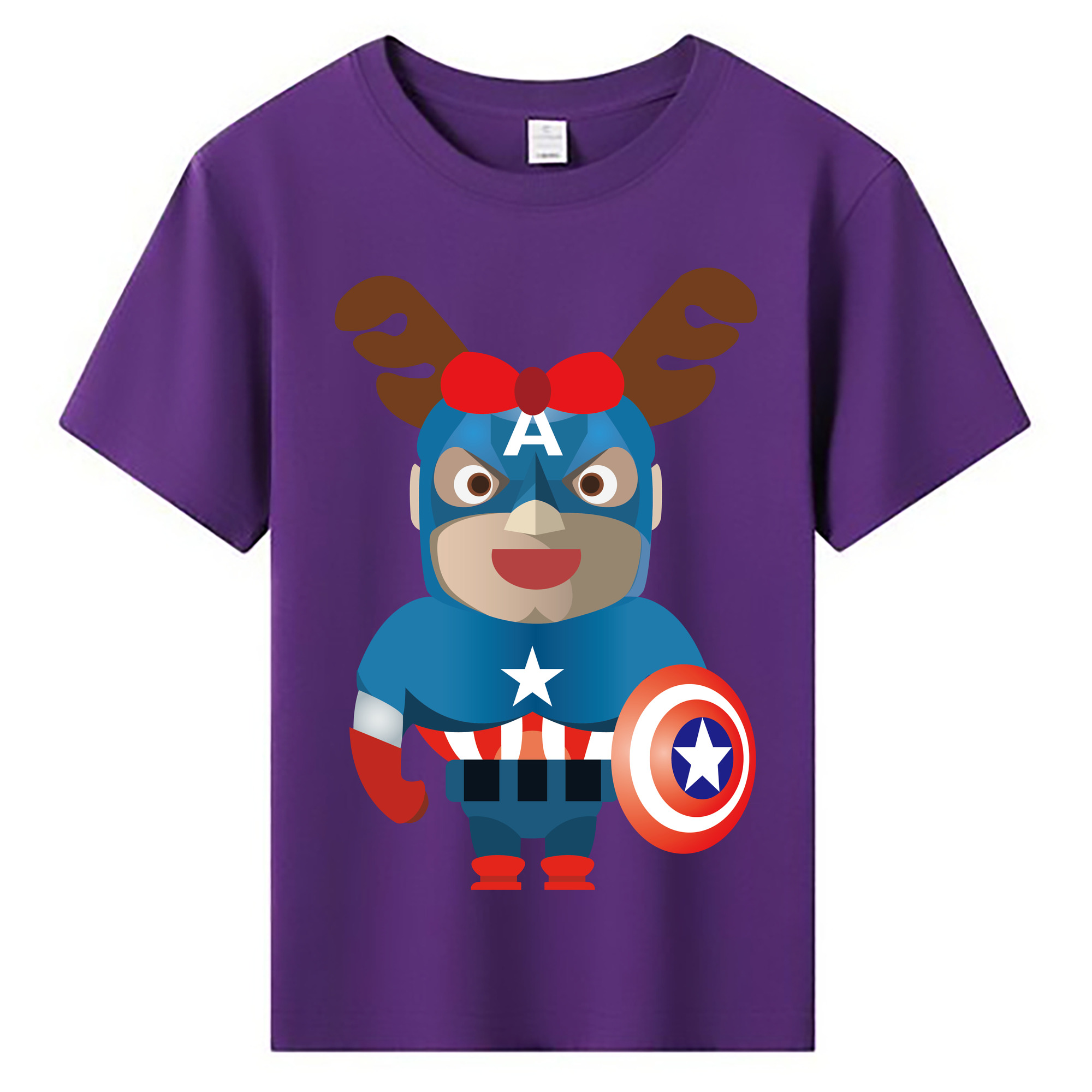 （画像用） アベンジャーズ The Avengers 綿100％キッズTシャツ（フロントプリント）