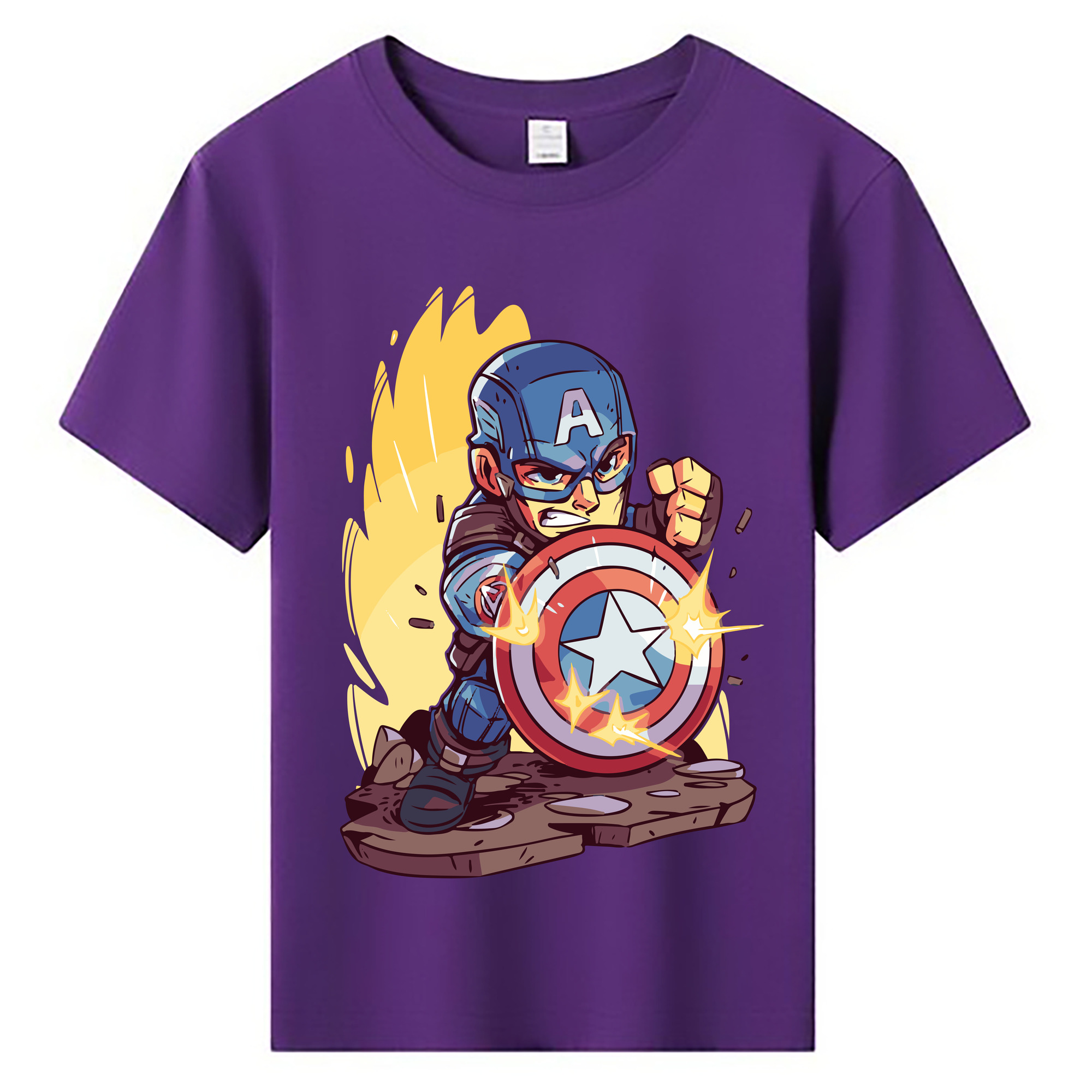 （画像用） アベンジャーズ The Avengers 綿100％キッズTシャツ（フロントプリント）