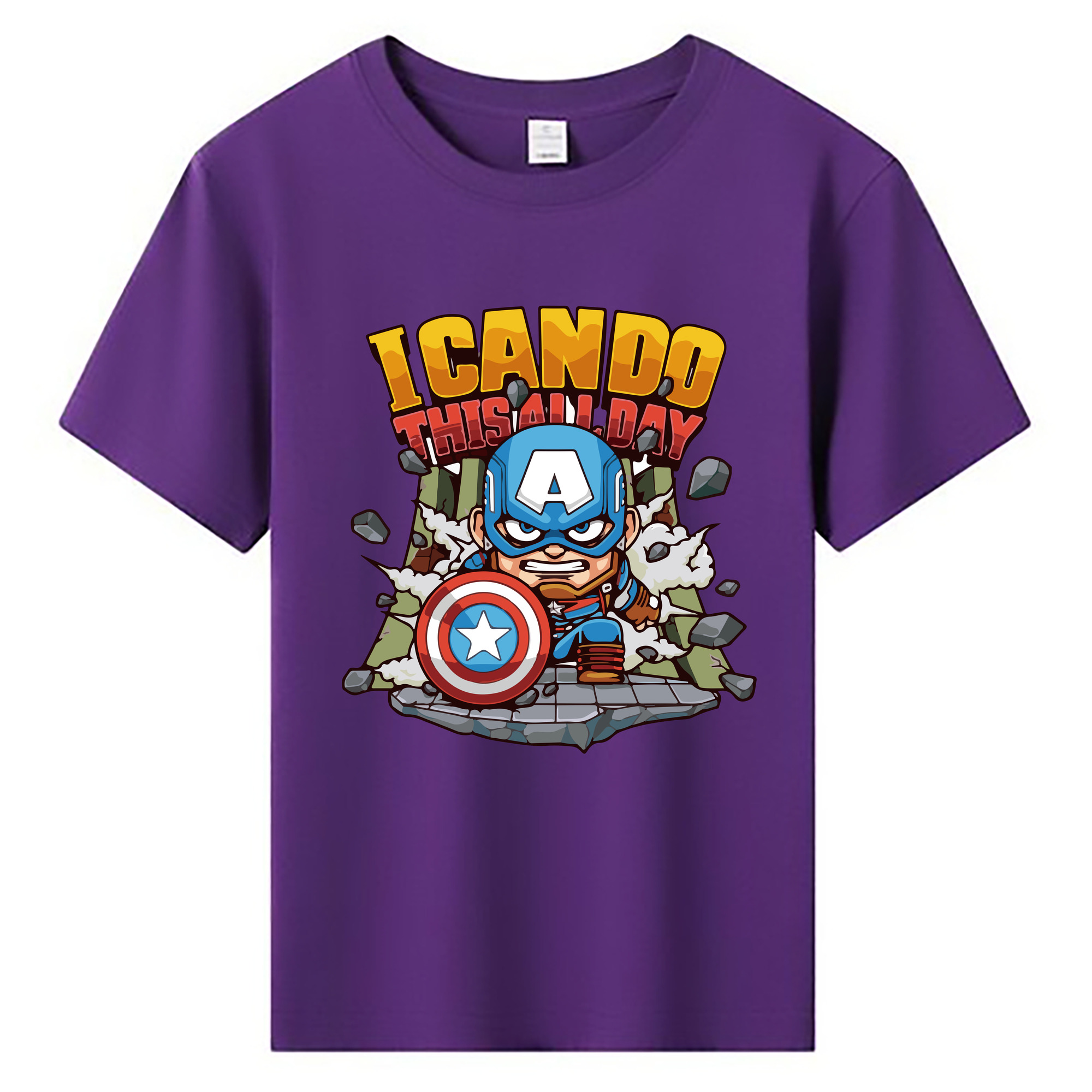 （画像用） アベンジャーズ The Avengers 綿100％キッズTシャツ（フロントプリント）