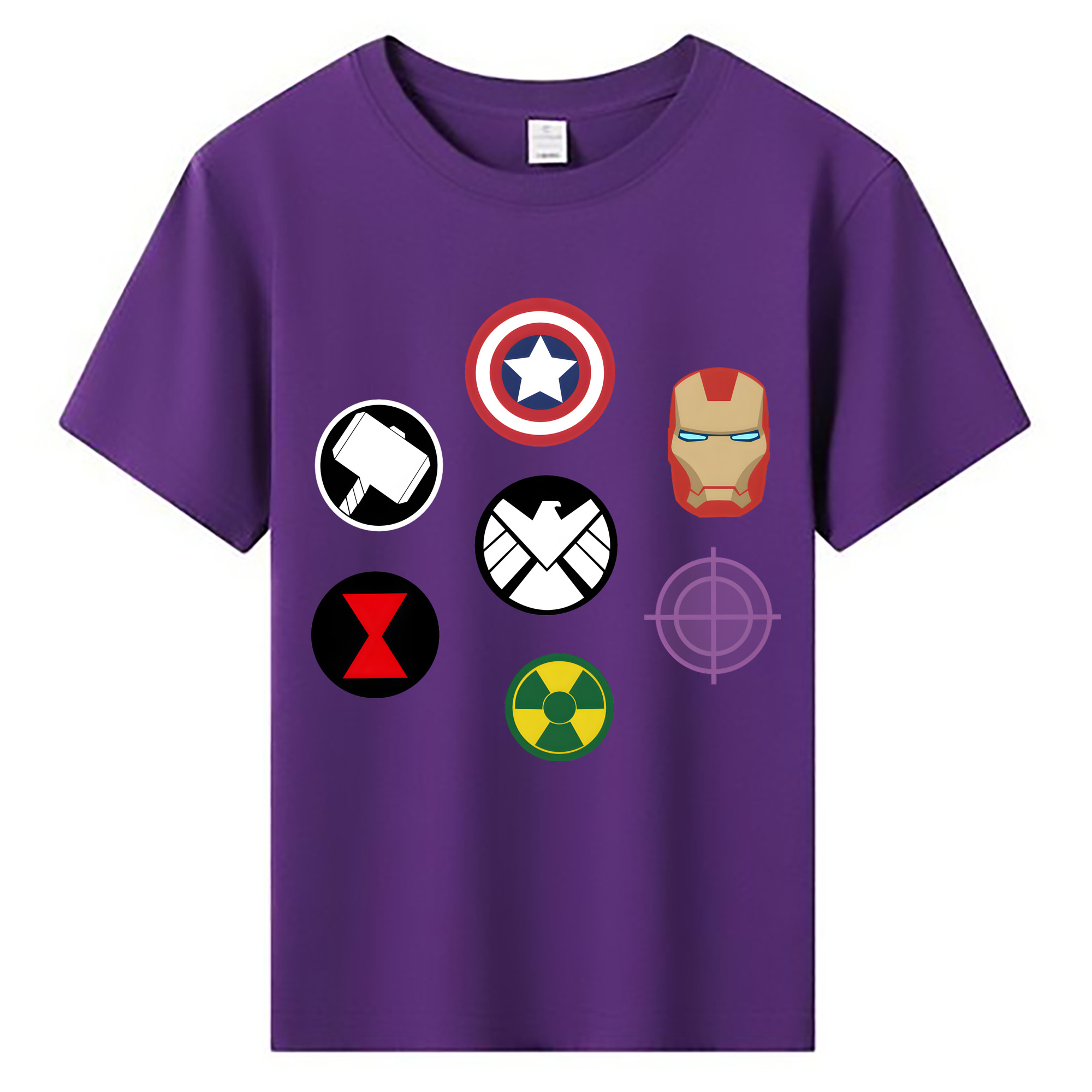 （画像用） アベンジャーズ The Avengers 綿100％キッズTシャツ（フロントプリント）