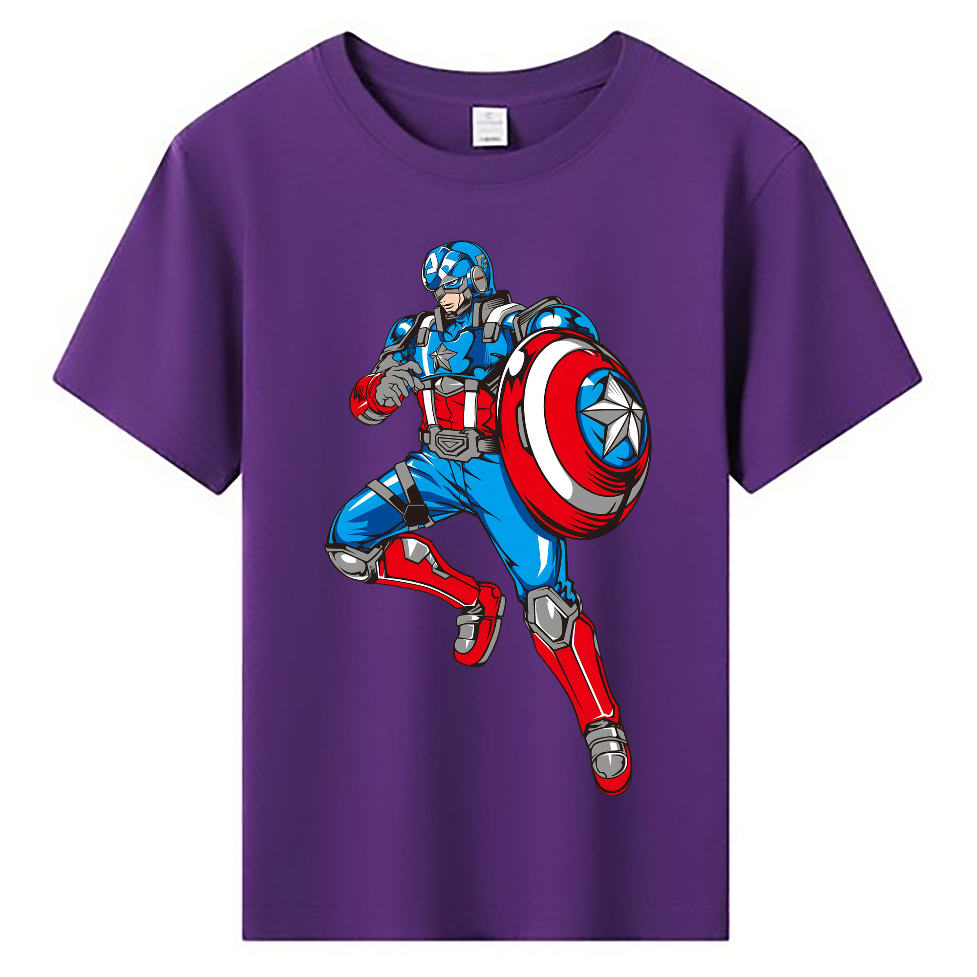 （画像用） アベンジャーズ The Avengers 綿100％キッズTシャツ（フロントプリント）