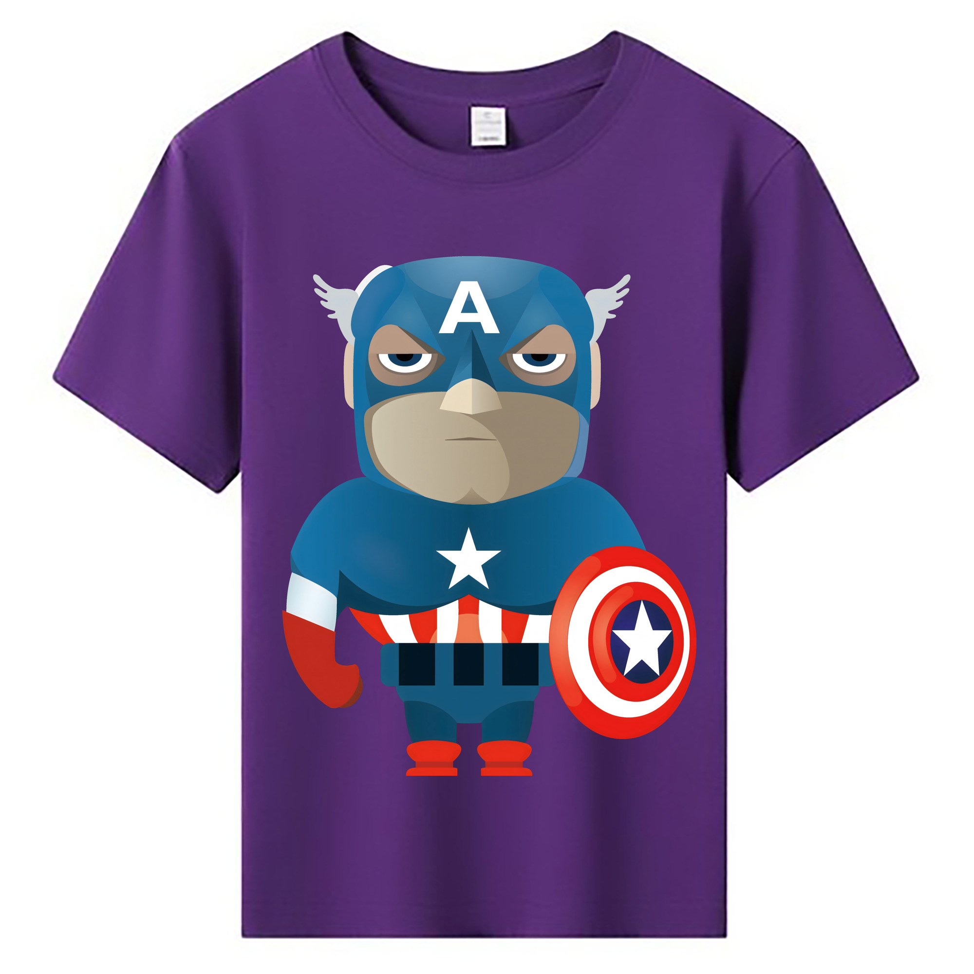 （画像用） アベンジャーズ The Avengers 綿100％キッズTシャツ（フロントプリント）