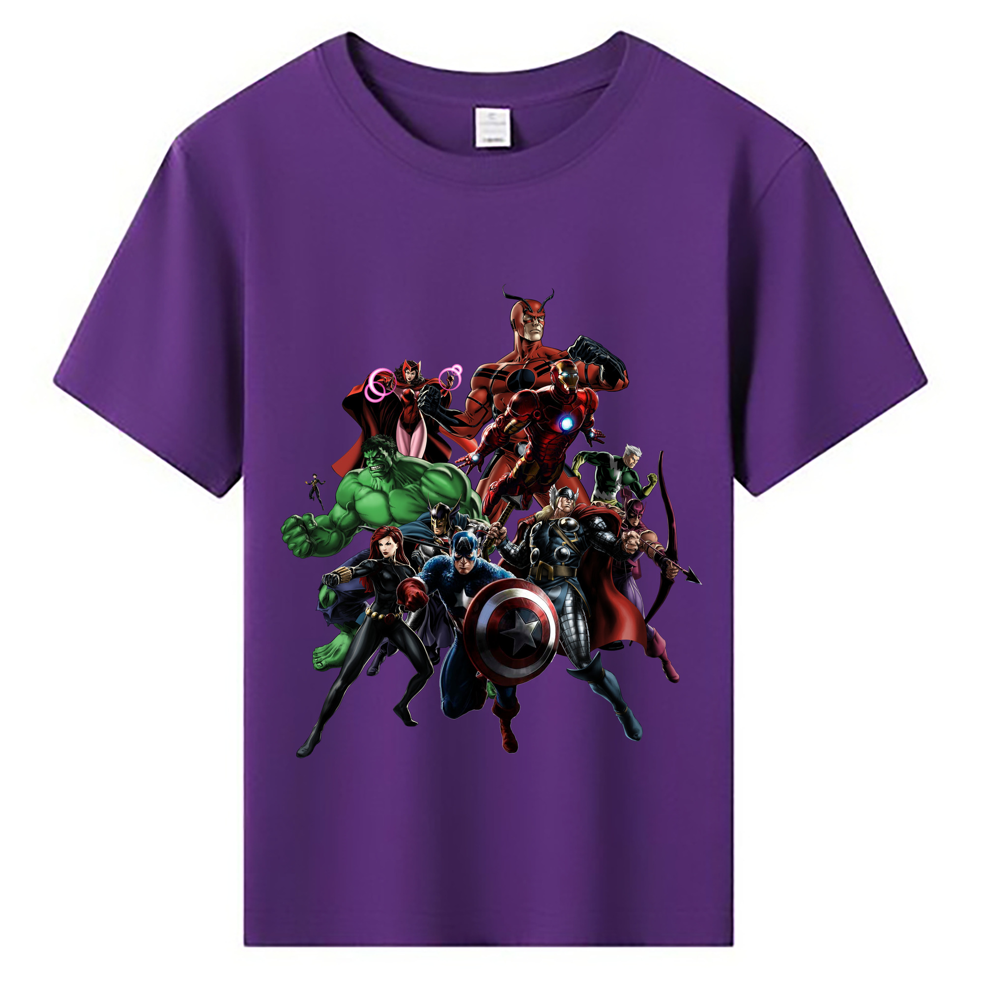 （画像用） アベンジャーズ The Avengers 綿100％キッズTシャツ（フロントプリント）