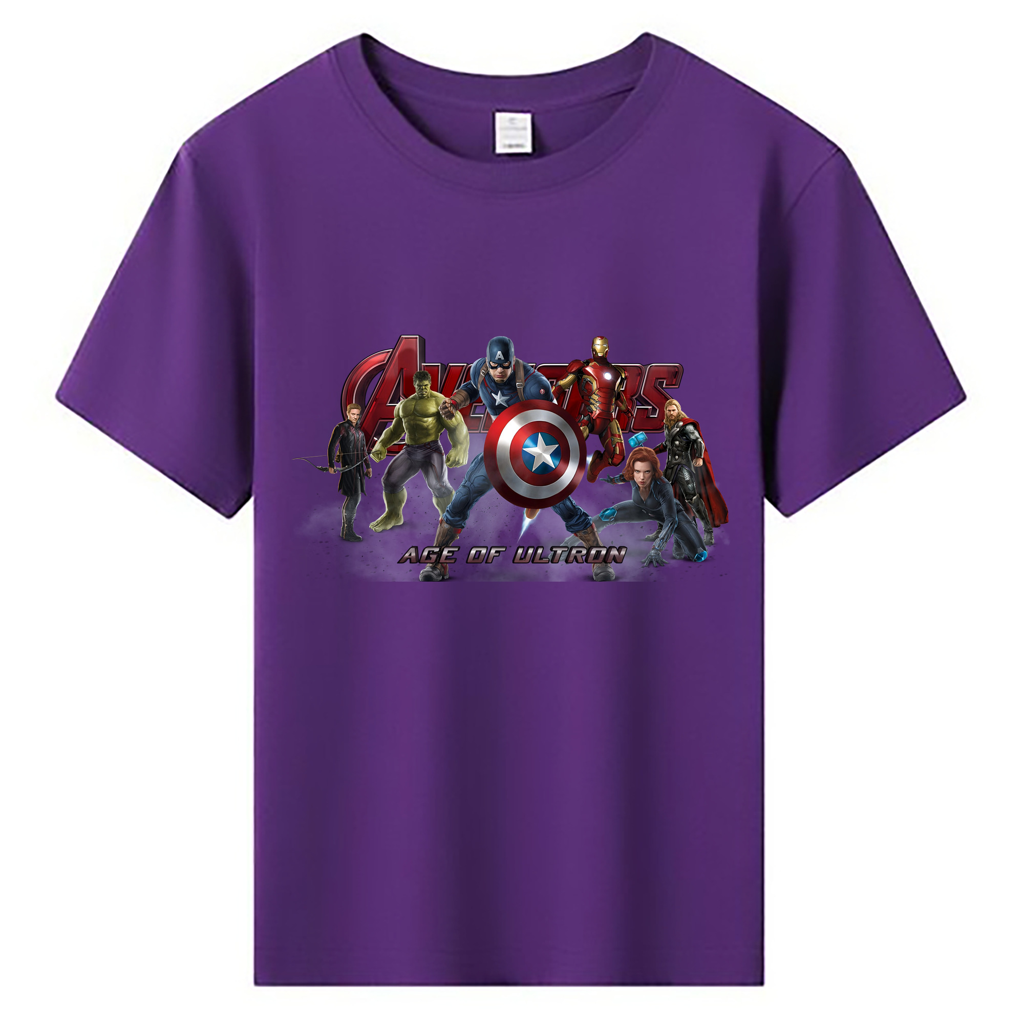 （画像用） アベンジャーズ The Avengers 綿100％キッズTシャツ（フロントプリント）