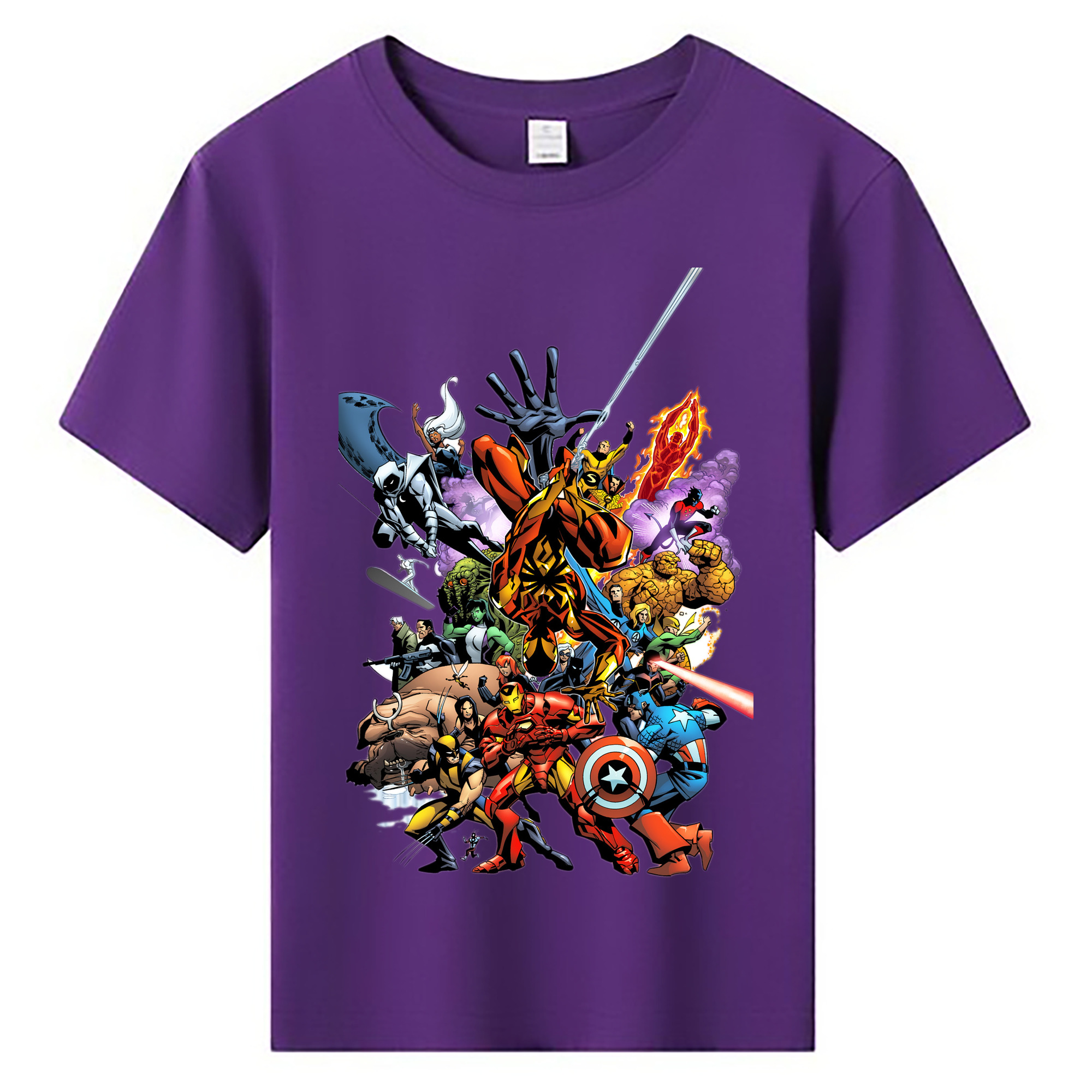 （画像用） アベンジャーズ The Avengers 綿100％キッズTシャツ（フロントプリント）