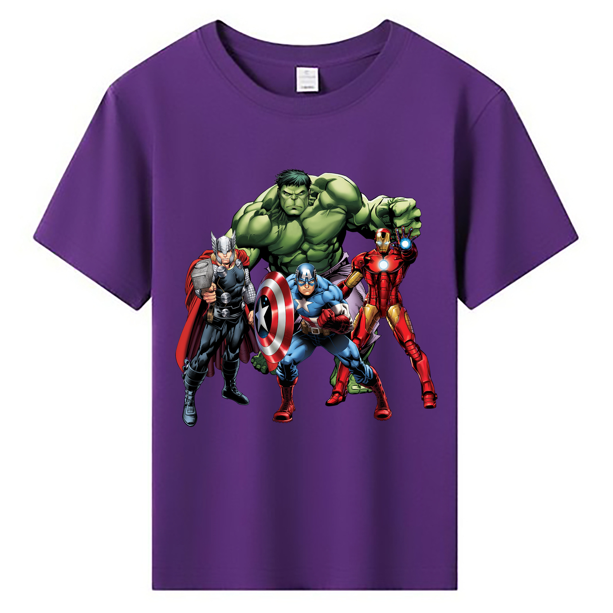 （画像用） アベンジャーズ The Avengers 綿100％キッズTシャツ（フロントプリント）