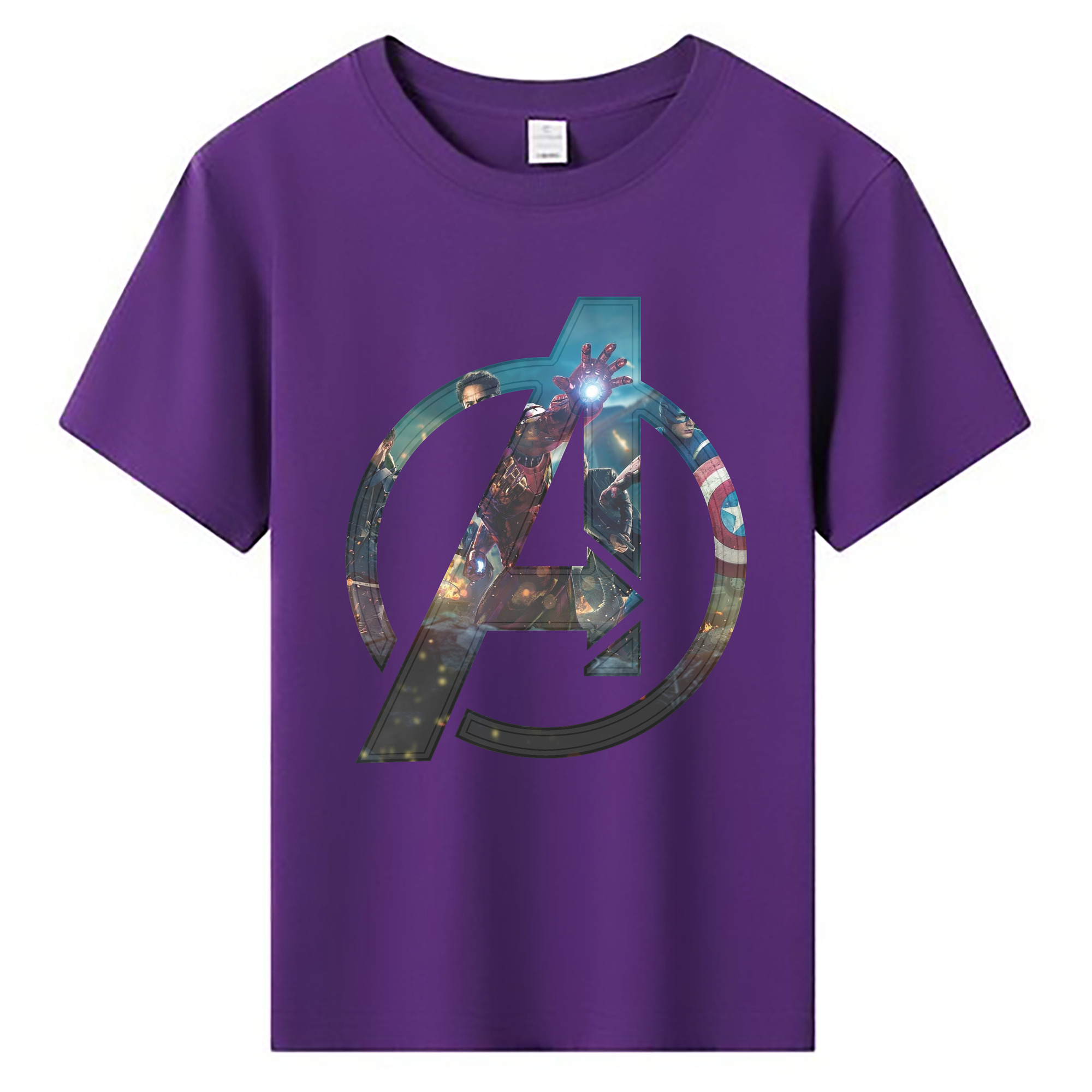 （画像用） アベンジャーズ The Avengers 綿100％キッズTシャツ（フロントプリント）