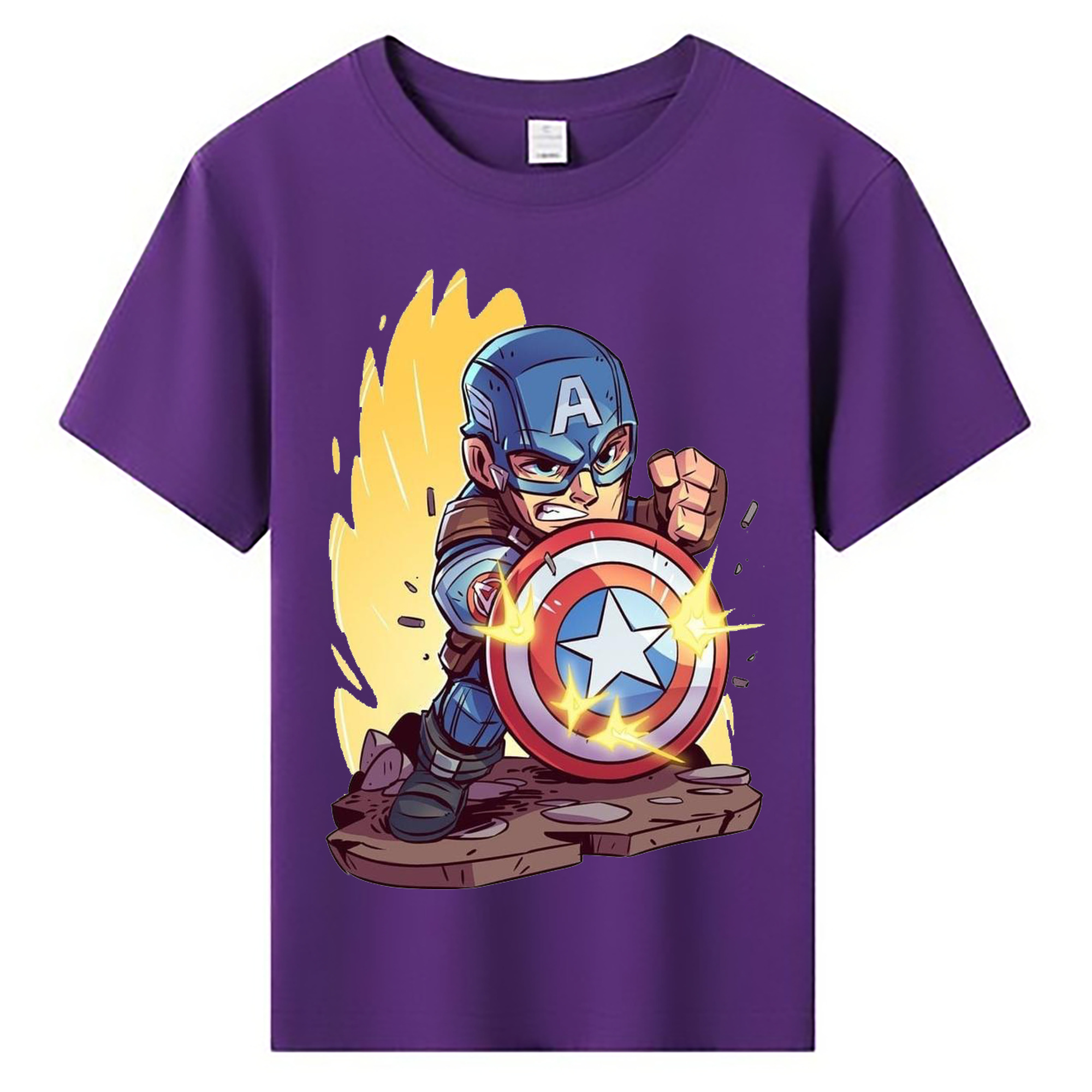 （画像用） アベンジャーズ The Avengers 綿100％キッズTシャツ（フロントプリント）