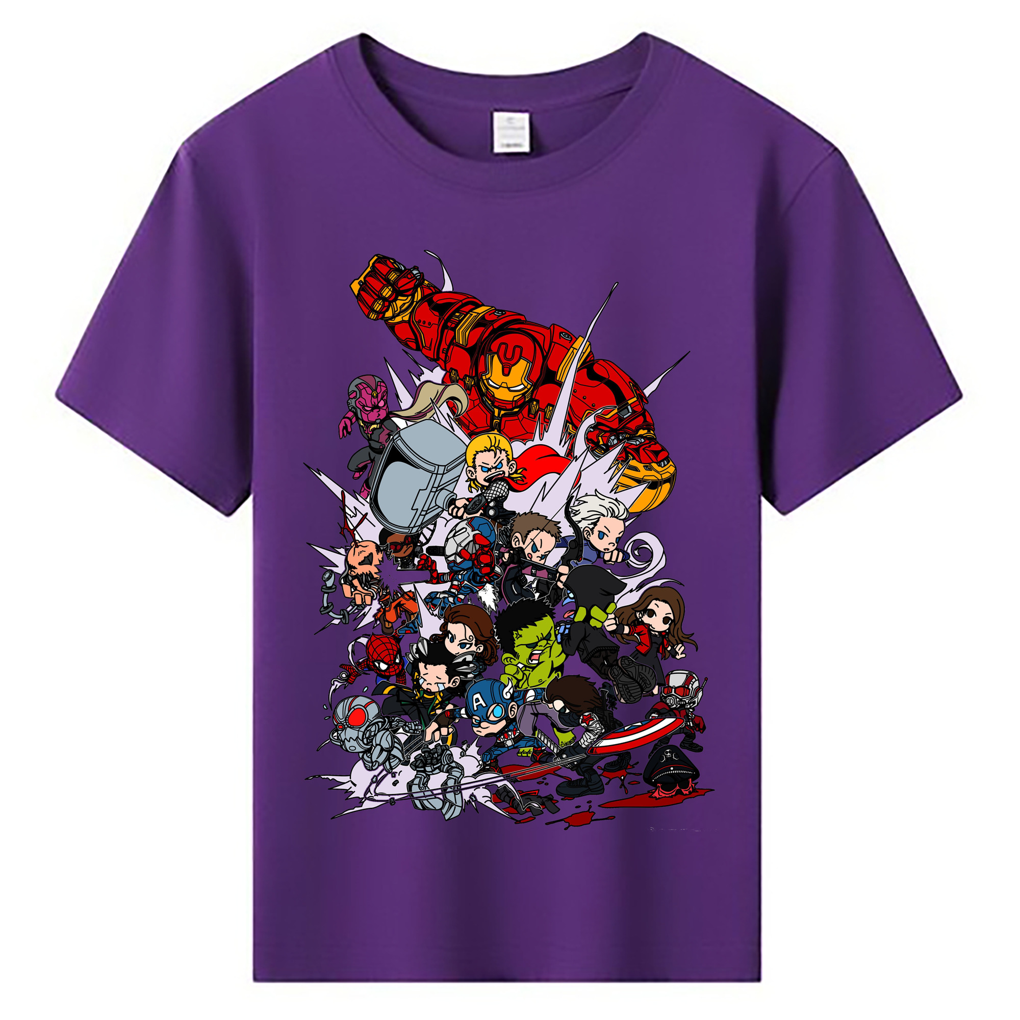 （画像用） アベンジャーズ The Avengers 綿100％キッズTシャツ（フロントプリント）
