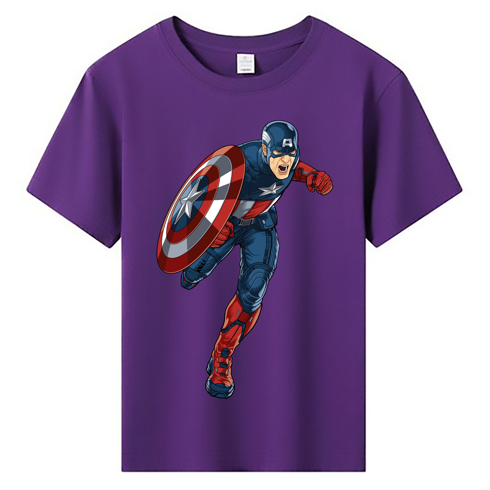 （画像用） アベンジャーズ The Avengers 綿100％キッズTシャツ（フロントプリント）