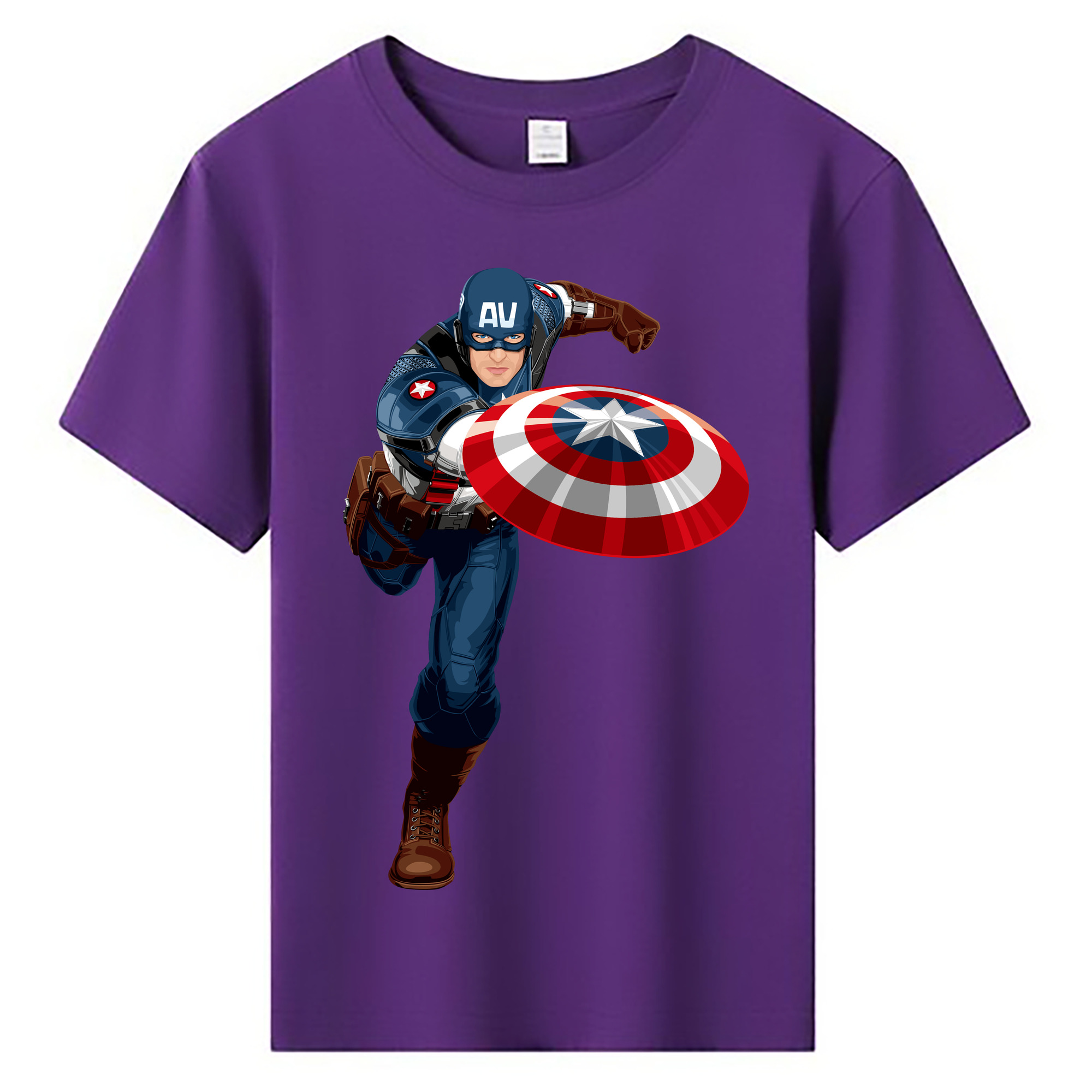 （画像用） アベンジャーズ The Avengers 綿100％キッズTシャツ（フロントプリント）
