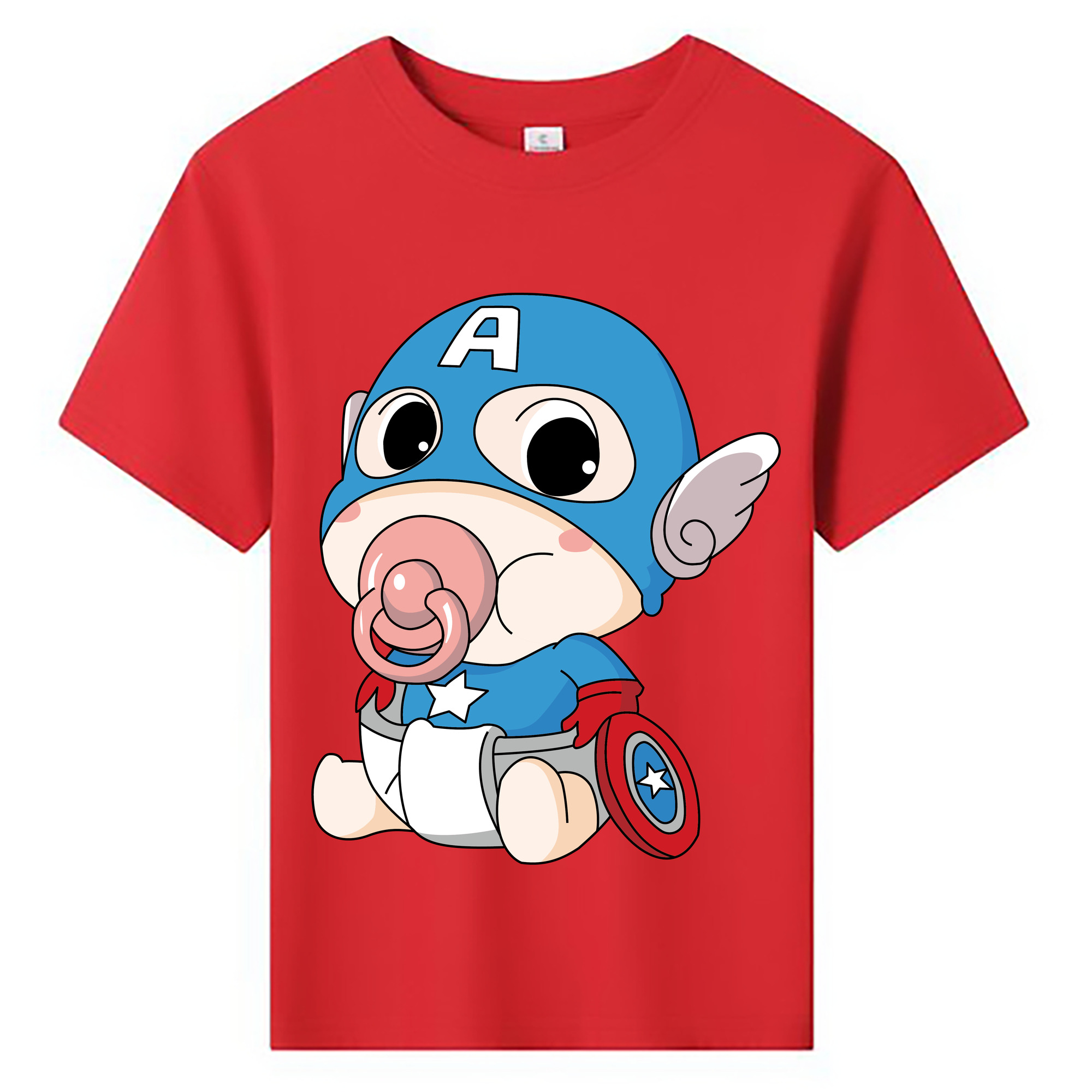 （画像用） アベンジャーズ The Avengers 綿100％キッズTシャツ（フロントプリント）