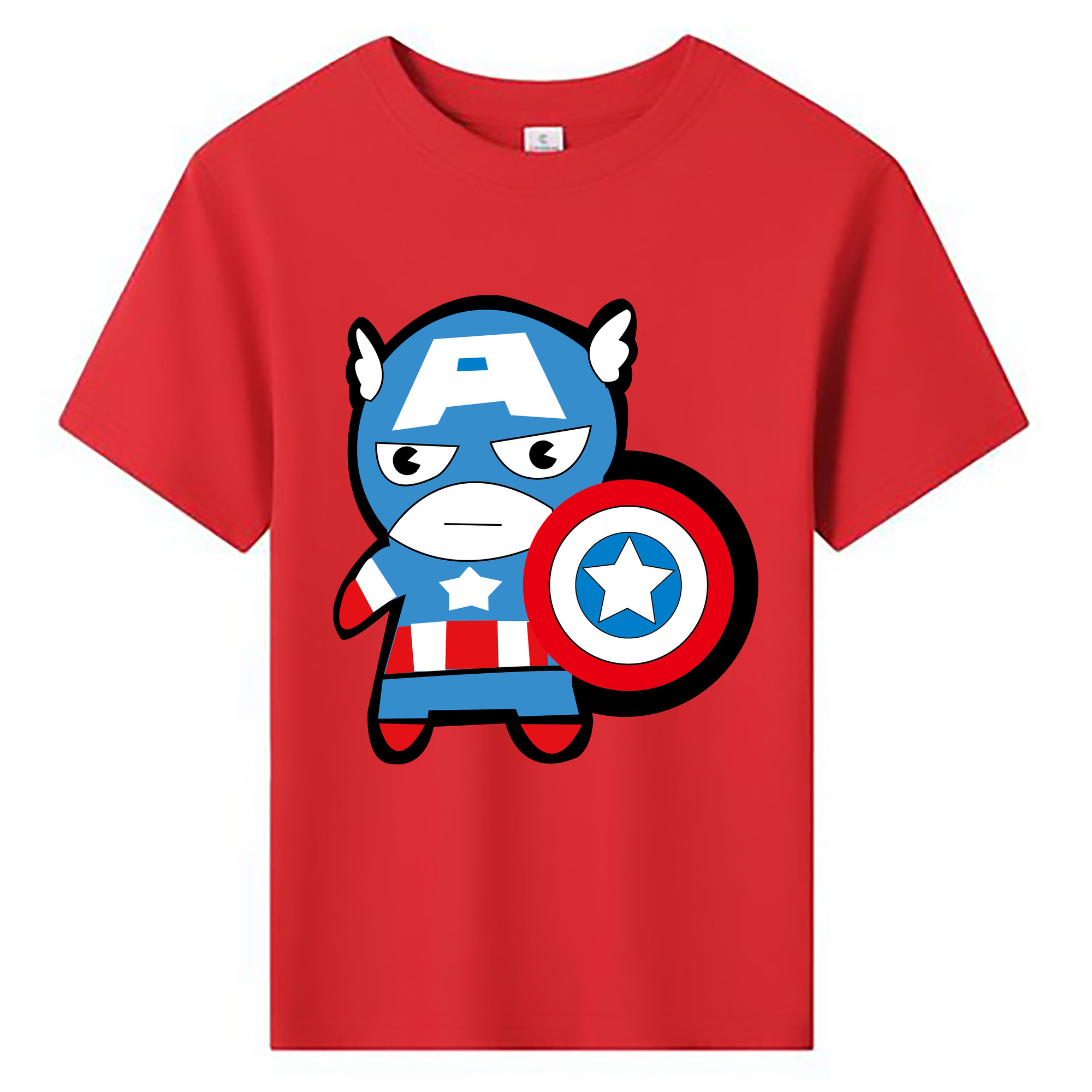 （画像用） アベンジャーズ The Avengers 綿100％キッズTシャツ（フロントプリント）