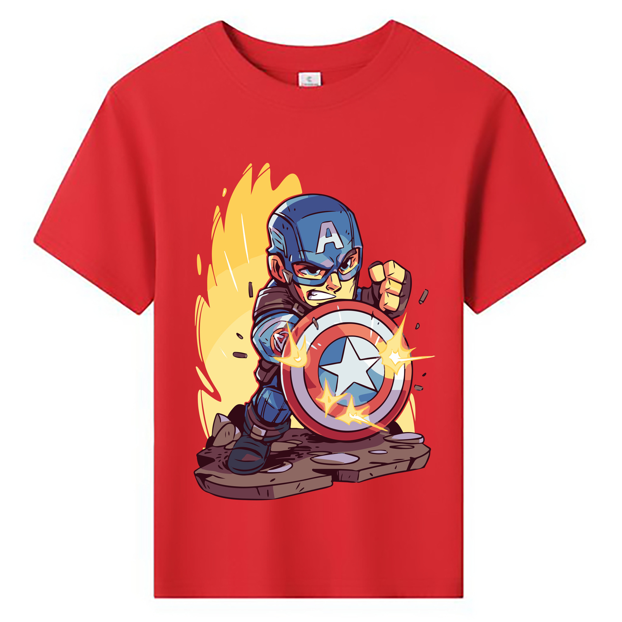 （画像用） アベンジャーズ The Avengers 綿100％キッズTシャツ（フロントプリント）