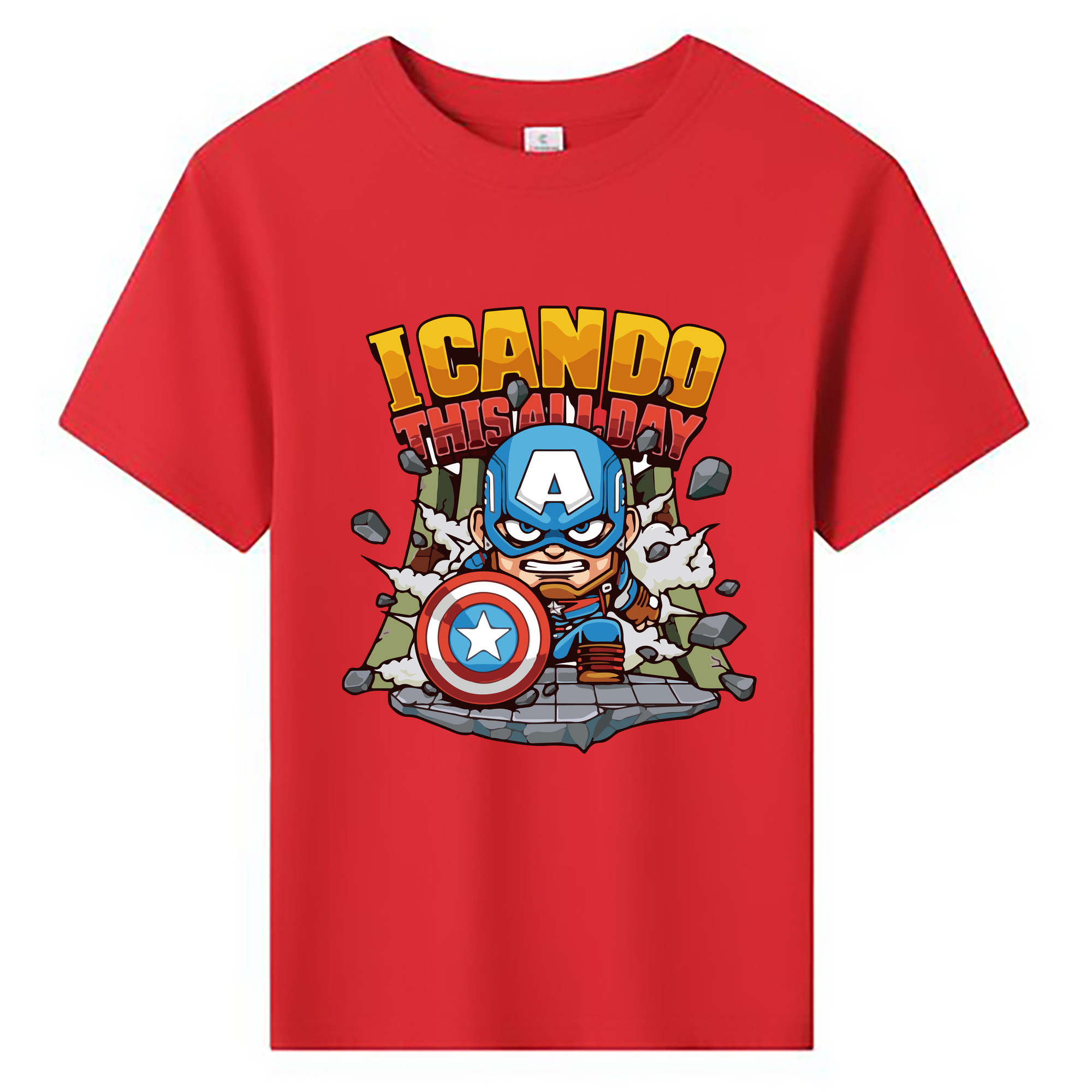 （画像用） アベンジャーズ The Avengers 綿100％キッズTシャツ（フロントプリント）