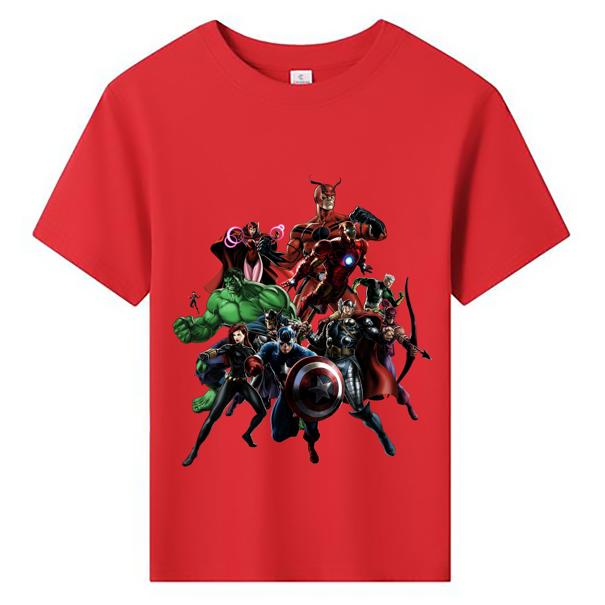 （画像用） アベンジャーズ The Avengers 綿100％キッズTシャツ（フロントプリント）