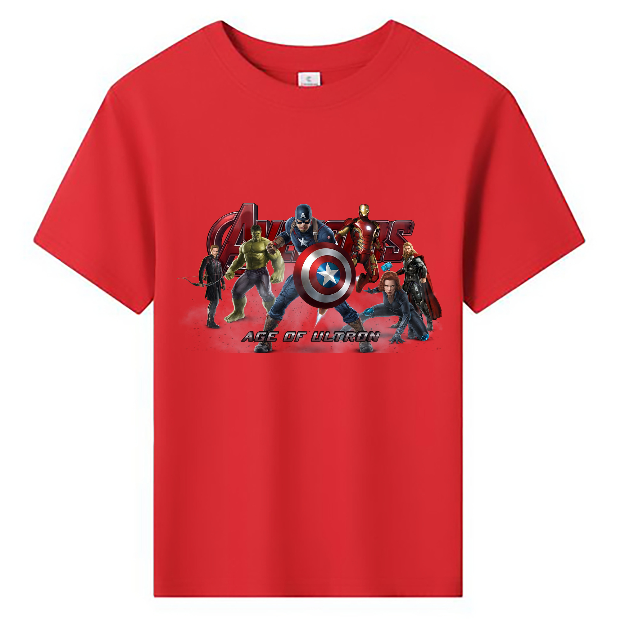 （画像用） アベンジャーズ The Avengers 綿100％キッズTシャツ（フロントプリント）