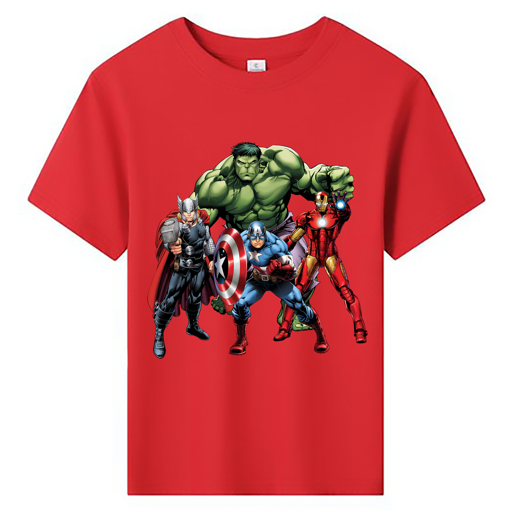 （画像用） アベンジャーズ The Avengers 綿100％キッズTシャツ（フロントプリント）