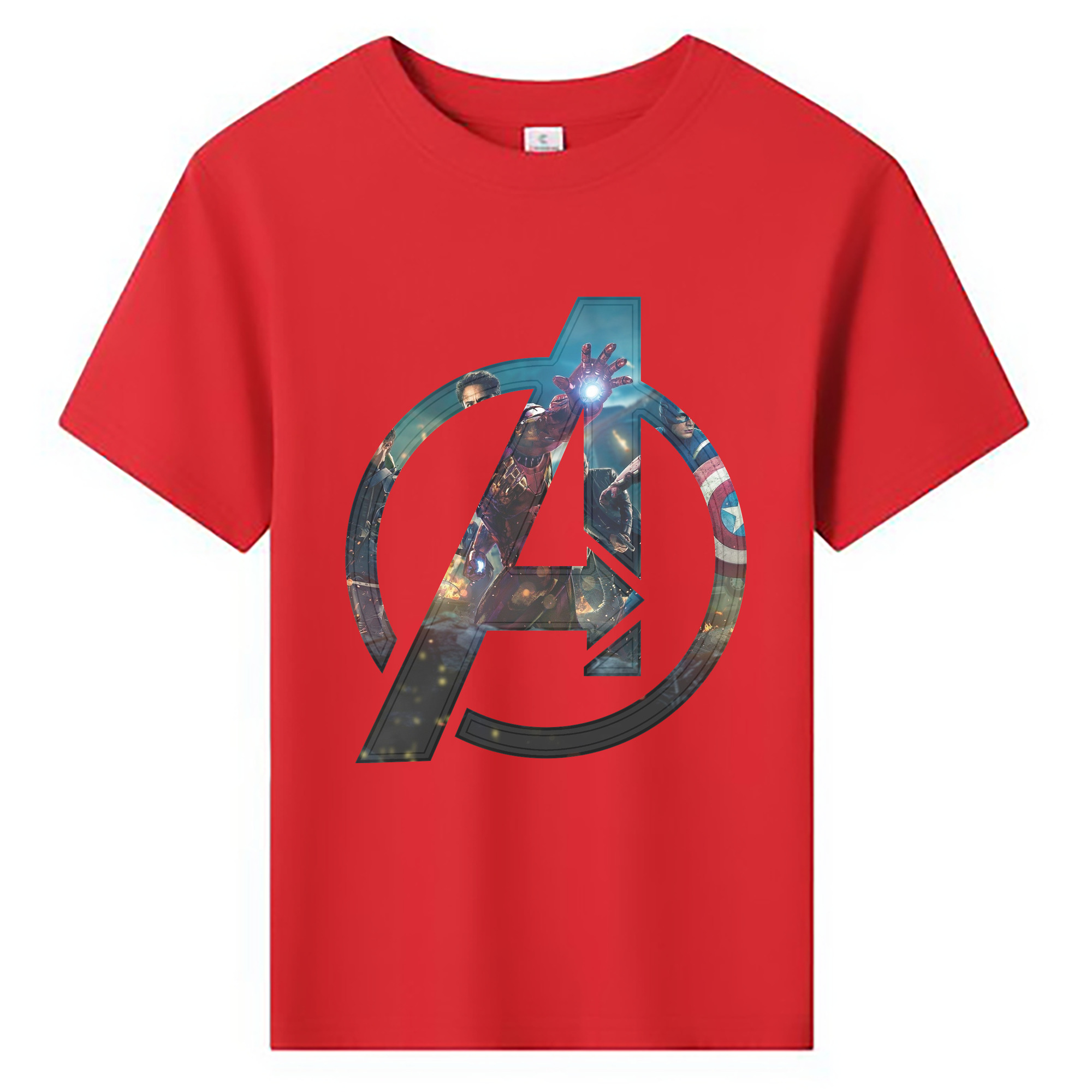 （画像用） アベンジャーズ The Avengers 綿100％キッズTシャツ（フロントプリント）