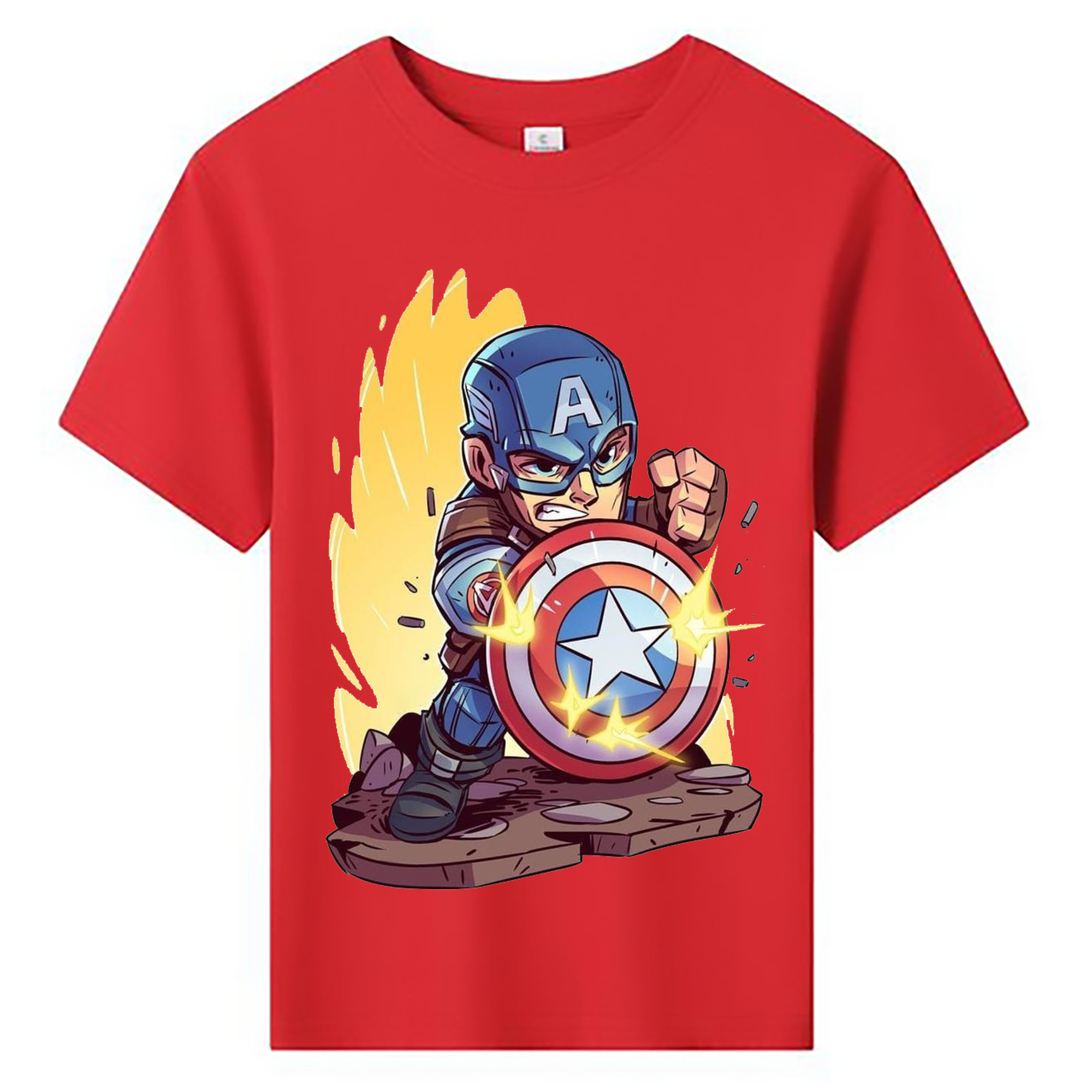 （画像用） アベンジャーズ The Avengers 綿100％キッズTシャツ（フロントプリント）