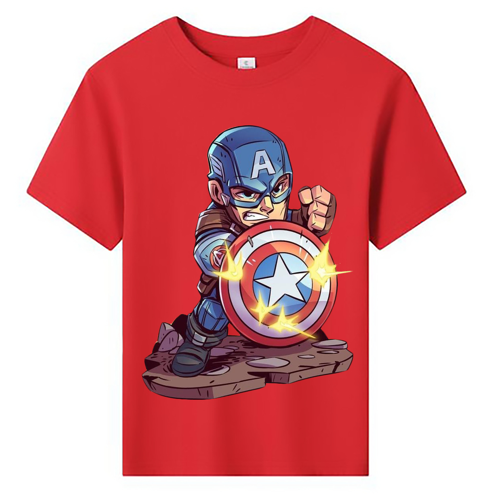 （画像用） アベンジャーズ The Avengers 綿100％キッズTシャツ（フロントプリント）