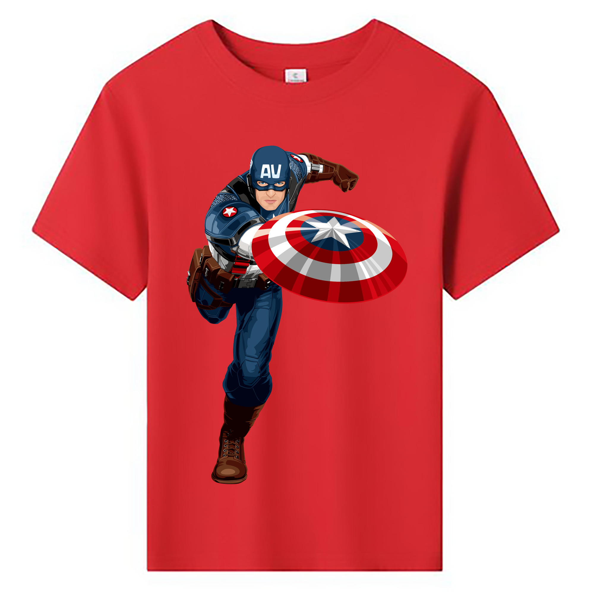 （画像用） アベンジャーズ The Avengers 綿100％キッズTシャツ（フロントプリント）