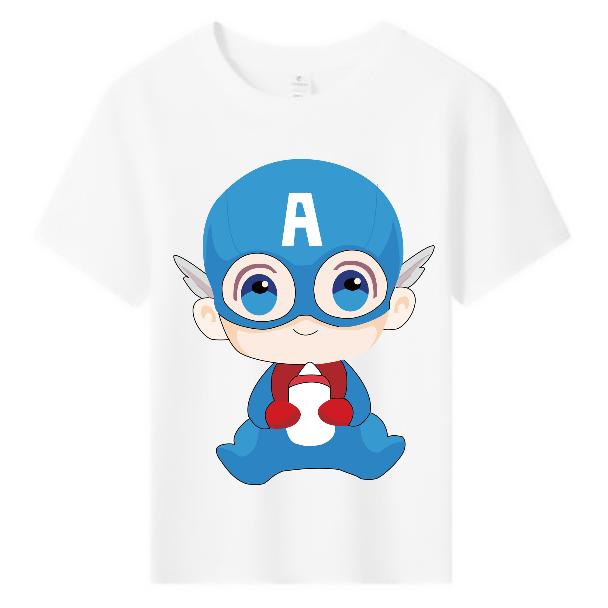 （画像用） アベンジャーズ The Avengers 綿100％キッズTシャツ（フロントプリント）