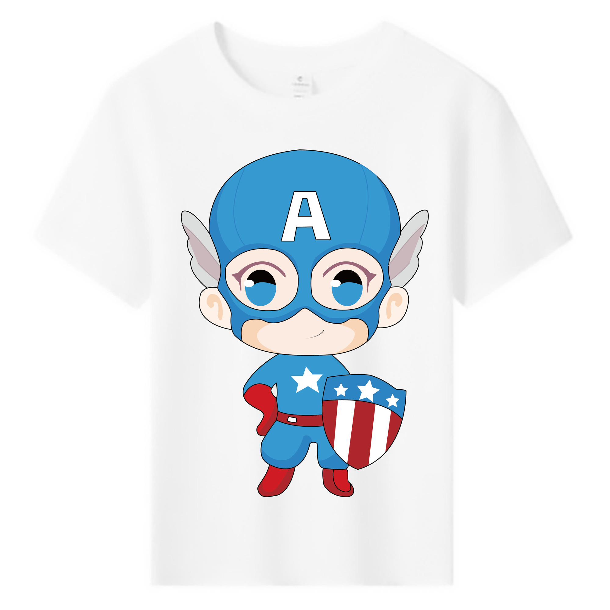 （画像用） アベンジャーズ The Avengers 綿100％キッズTシャツ（フロントプリント）