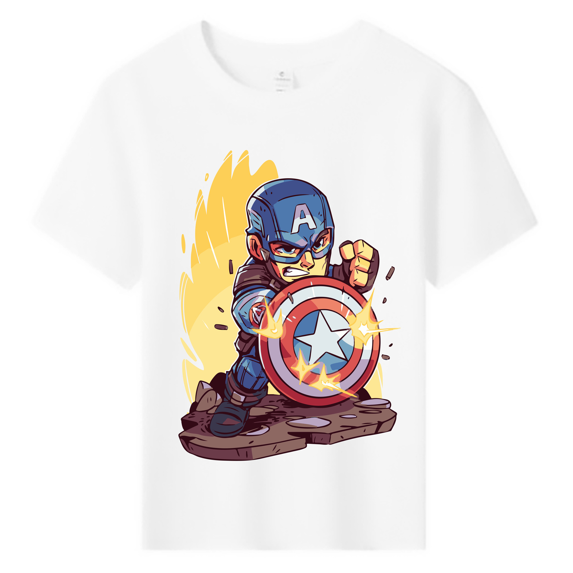 （画像用） アベンジャーズ The Avengers 綿100％キッズTシャツ（フロントプリント）