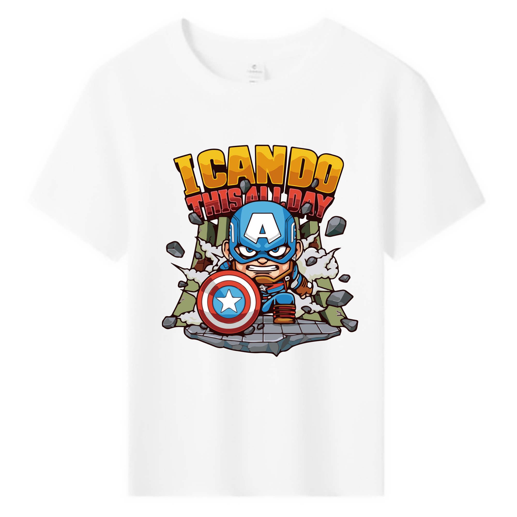 （画像用） アベンジャーズ The Avengers 綿100％キッズTシャツ（フロントプリント）
