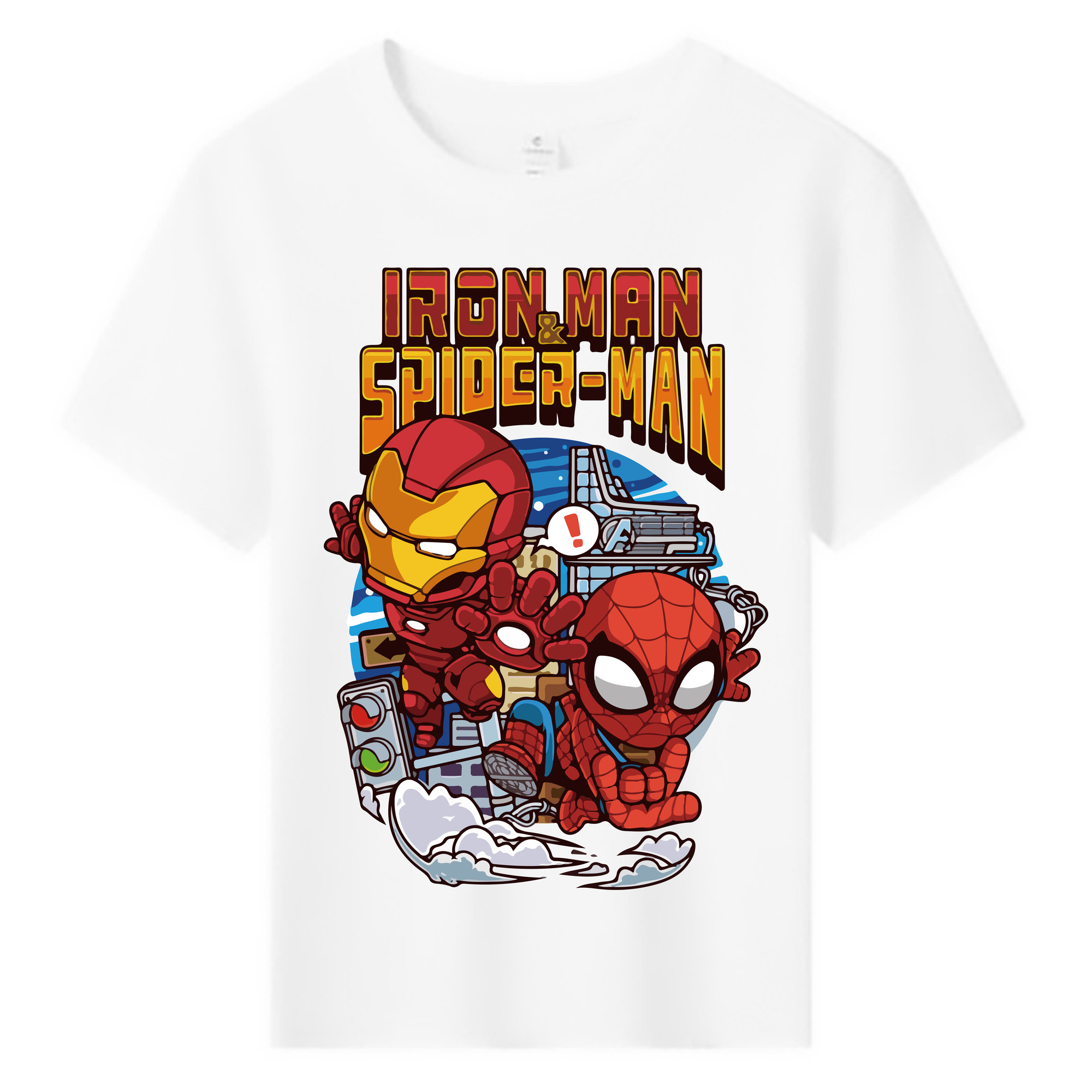 （画像用） アベンジャーズ The Avengers 綿100％キッズTシャツ（フロントプリント）