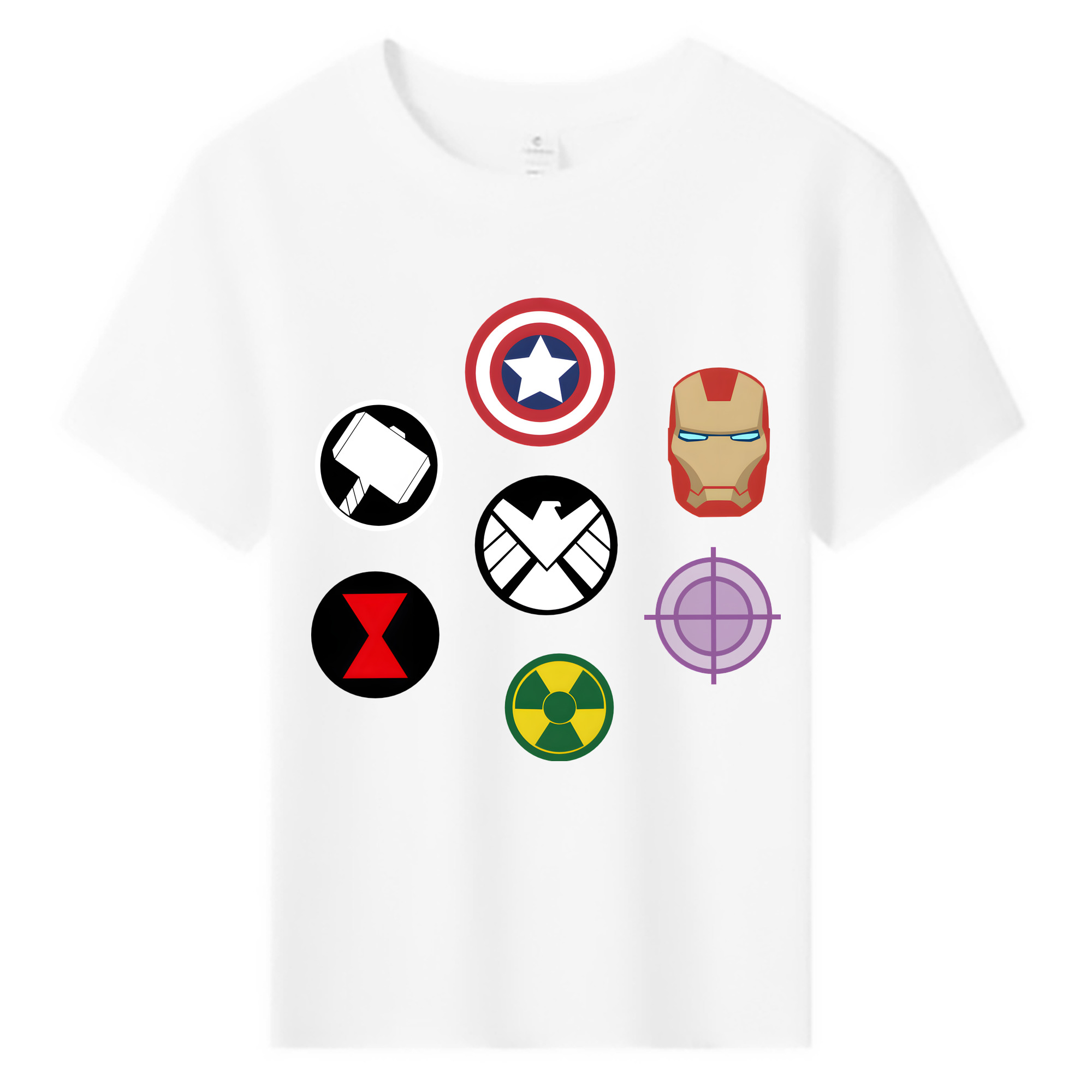（画像用） アベンジャーズ The Avengers 綿100％キッズTシャツ（フロントプリント）