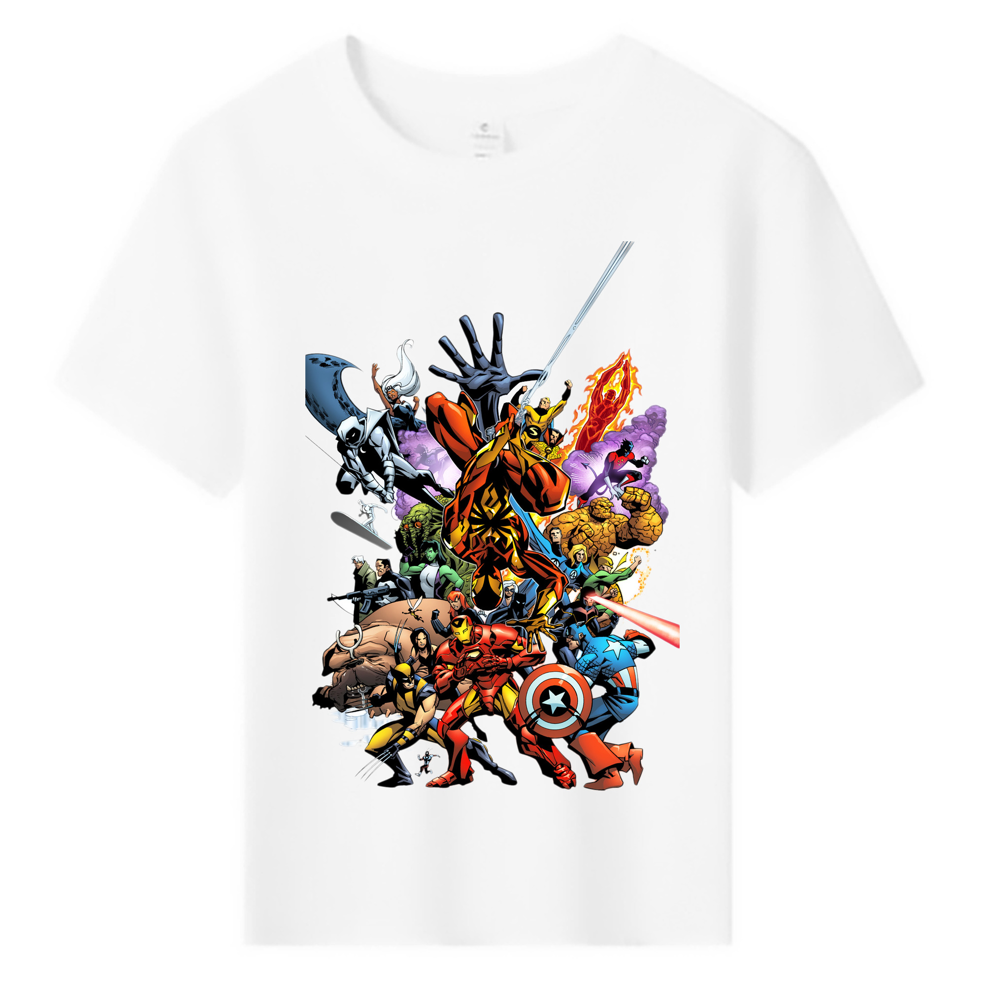 （画像用） アベンジャーズ The Avengers 綿100％キッズTシャツ（フロントプリント）