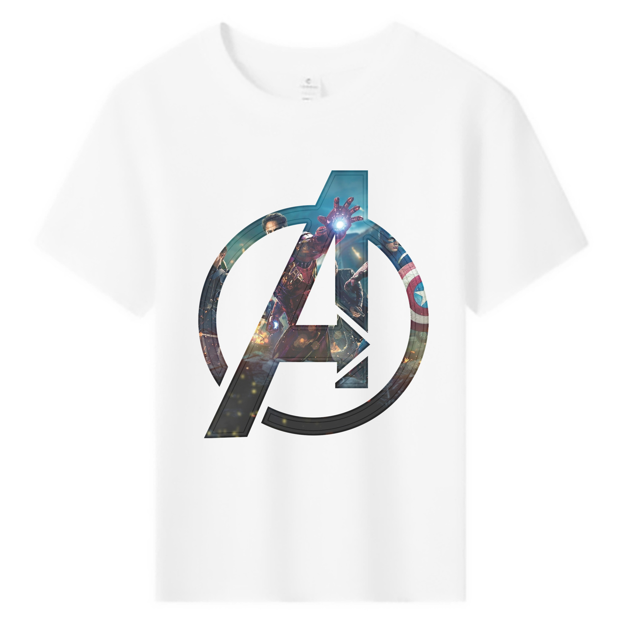 （画像用） アベンジャーズ The Avengers 綿100％キッズTシャツ（フロントプリント）