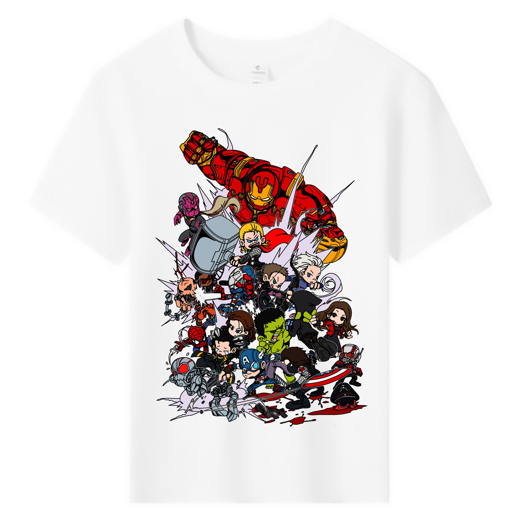 （画像用） アベンジャーズ The Avengers 綿100％キッズTシャツ（フロントプリント）