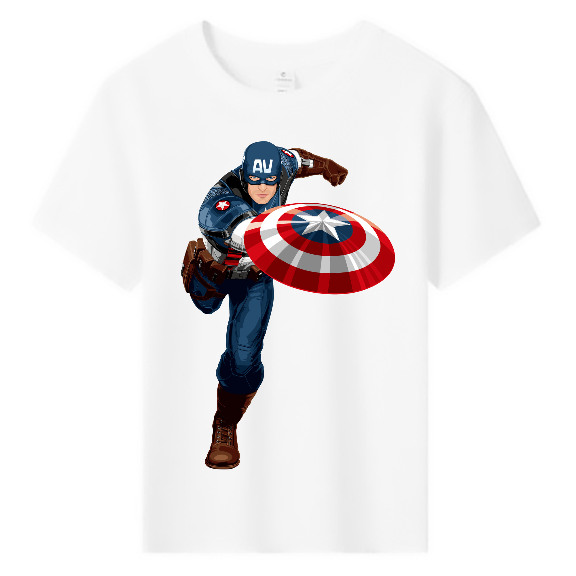 （画像用） アベンジャーズ The Avengers 綿100％キッズTシャツ（フロントプリント）